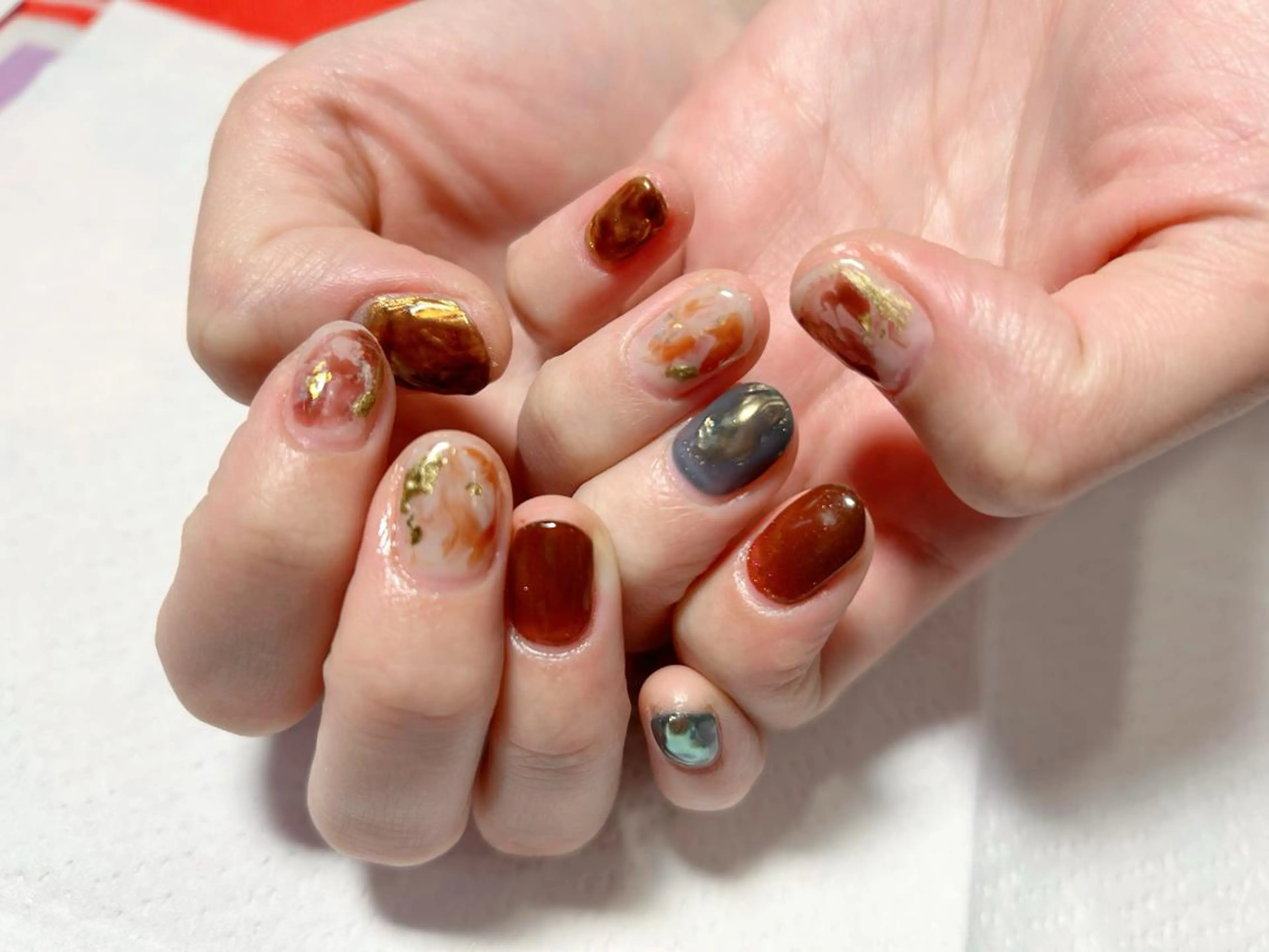 ニュアンスネイル　オフなしの写真