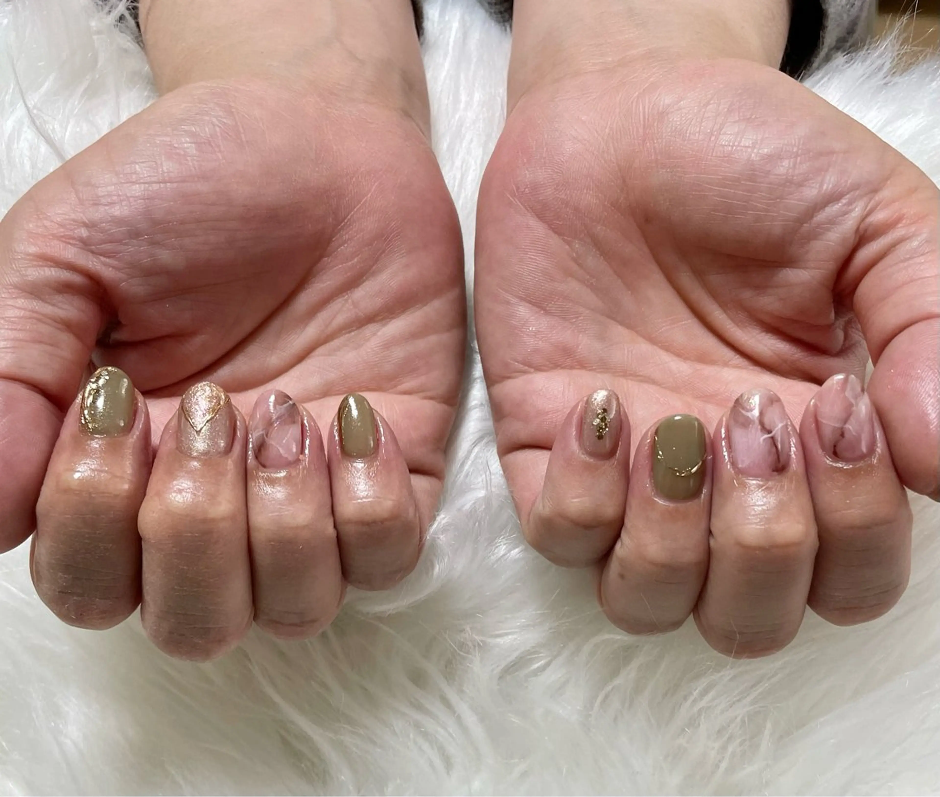 ネイル ハンドネイル nail salon HIRUKANAのネイルデザイン