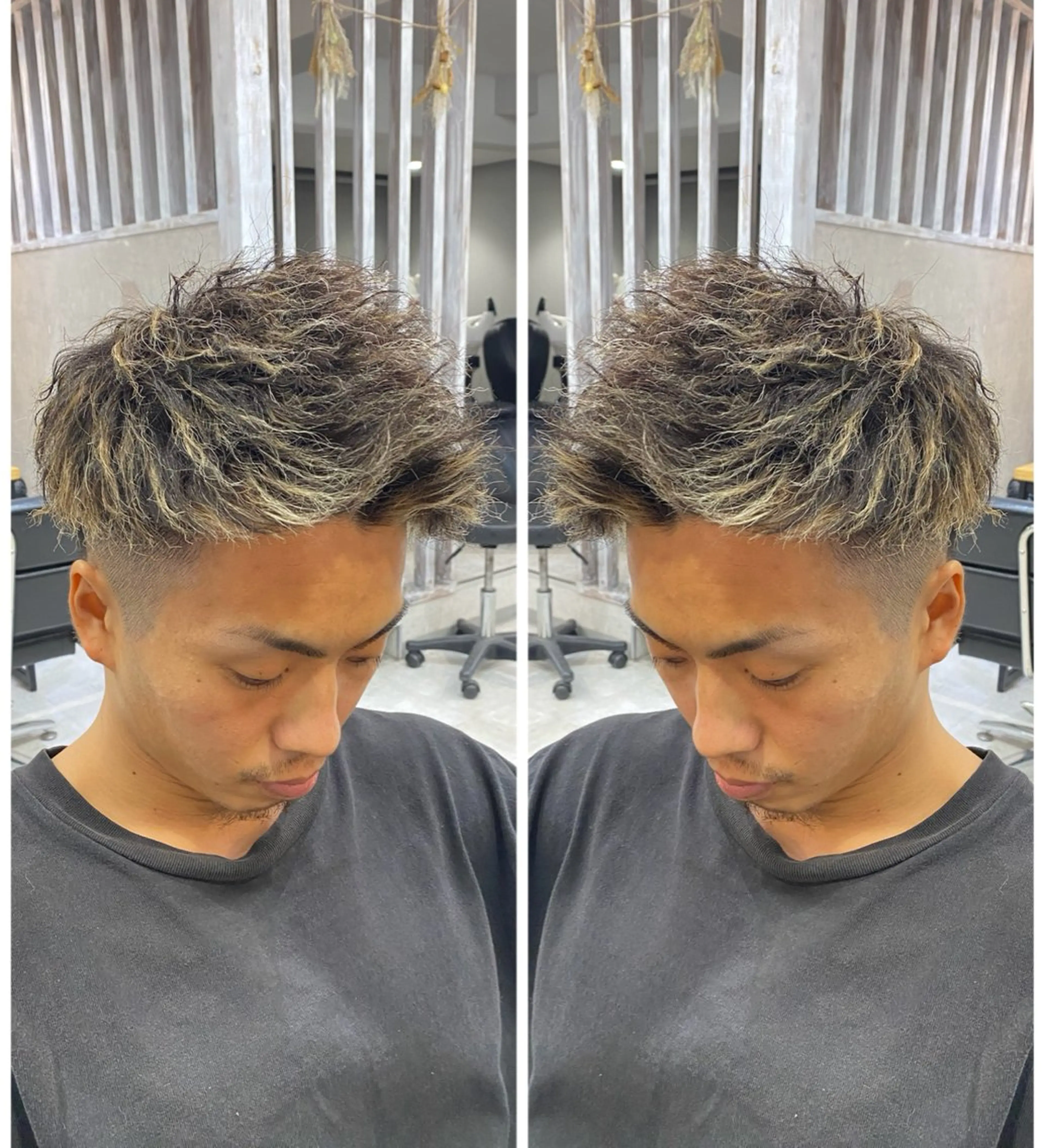 ショート パーマ メンズ メンズパーマ メンズツイストパーマ ツイストパーマ 🐉『メンズ美容師』 吉田龍星🐉のヘアスタイル