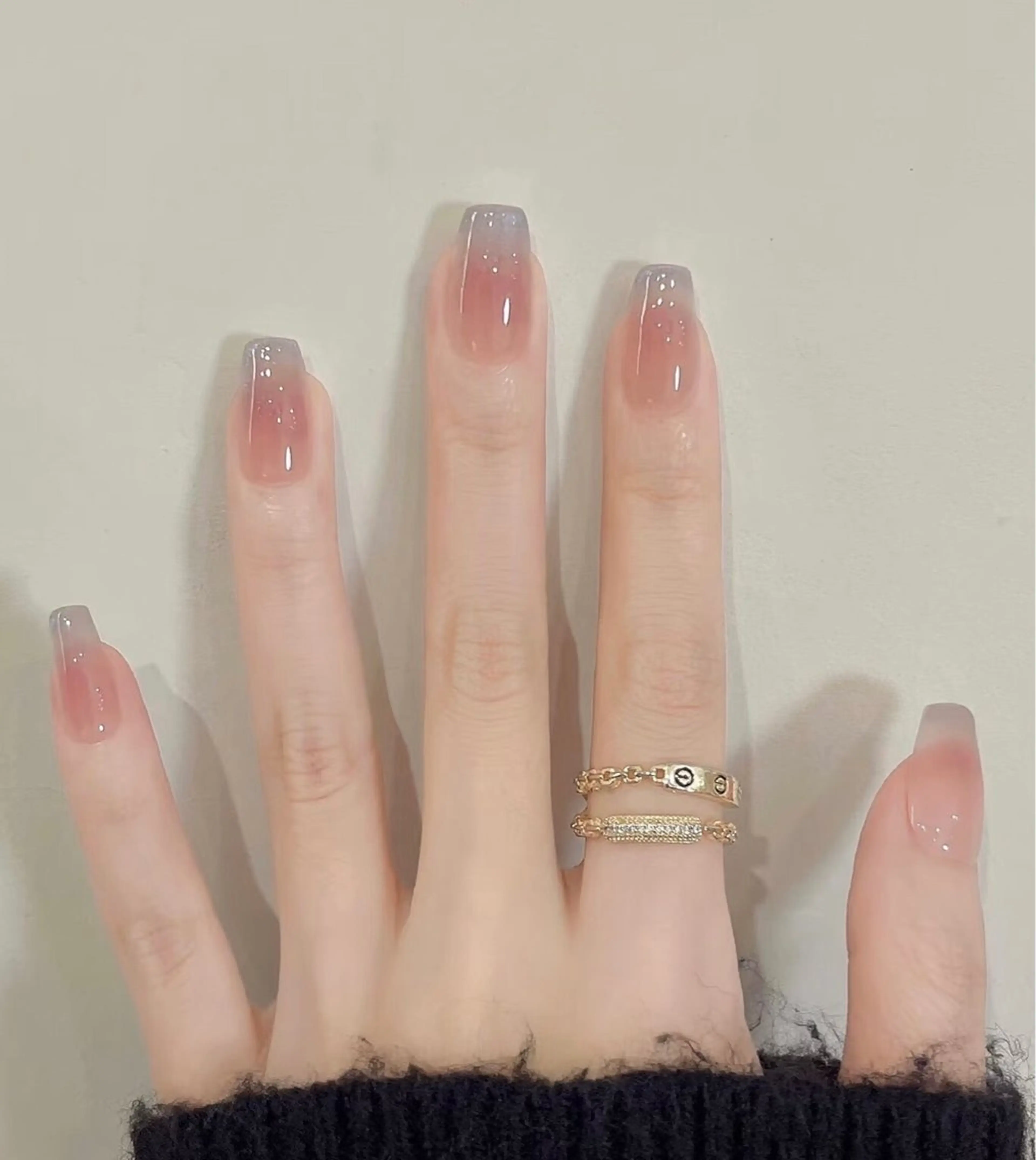 ネイル チークネイル 長さ出し フラッシュネイル フットネイル フレンチネイル Niko nail中野北口店のネイルデザイン