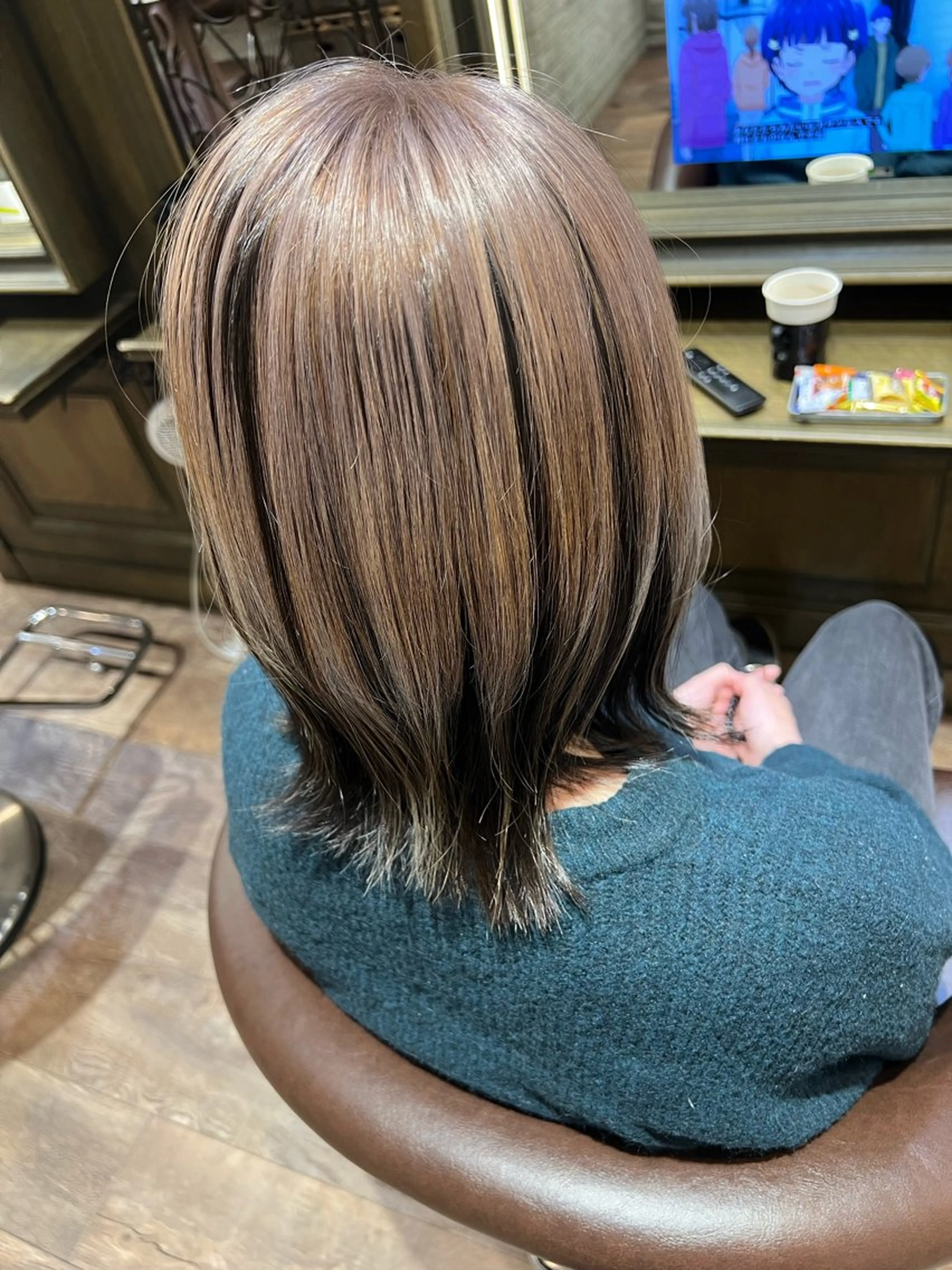 ミディアム カラー グレージュ ミルクティーグレージュ オレンジ cloe仙台🌈 ヨネザワ アレンのヘアスタイル