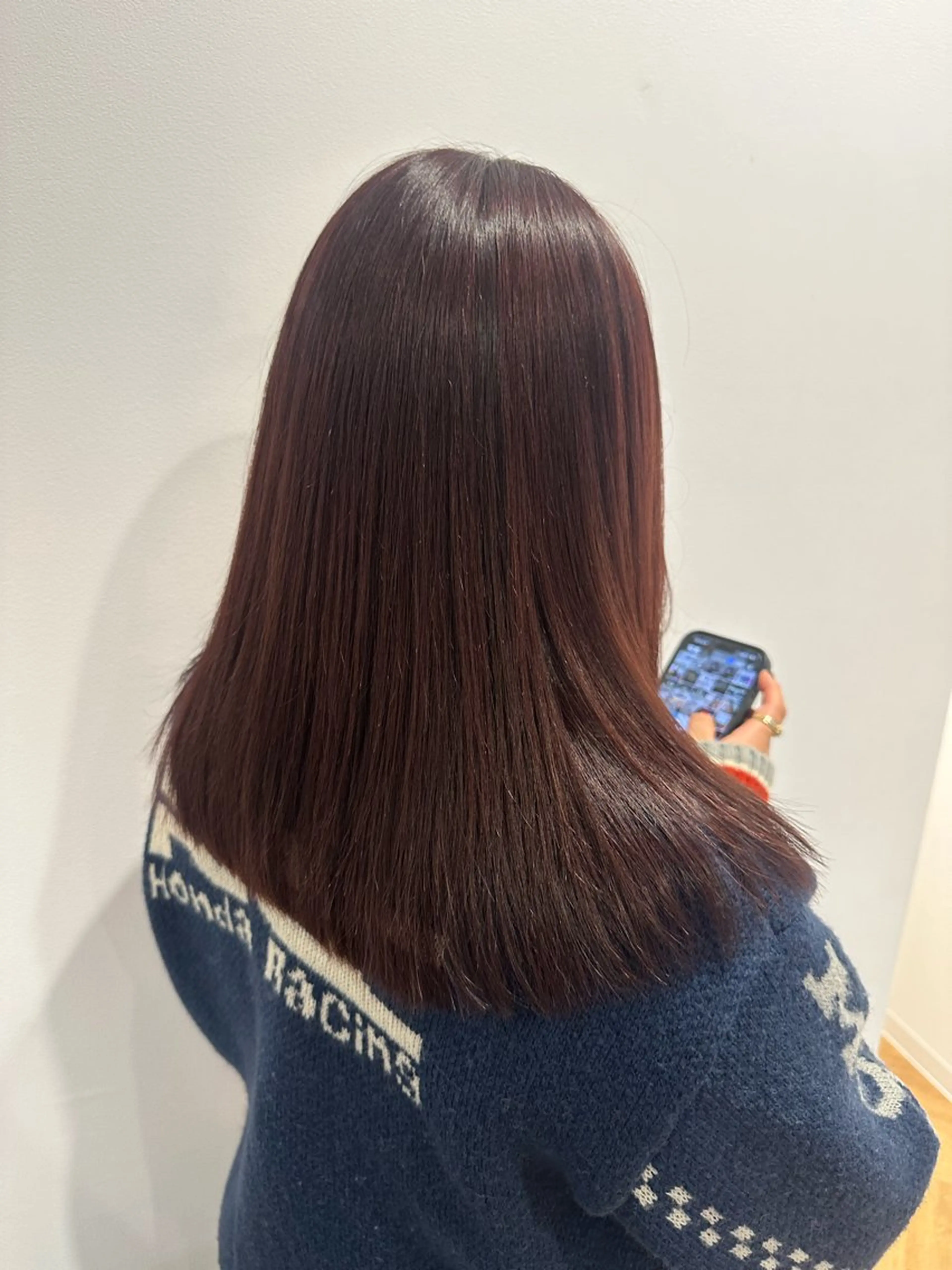 ミディアム カラー トリートメント マイ /暖色カラーのヘアスタイル