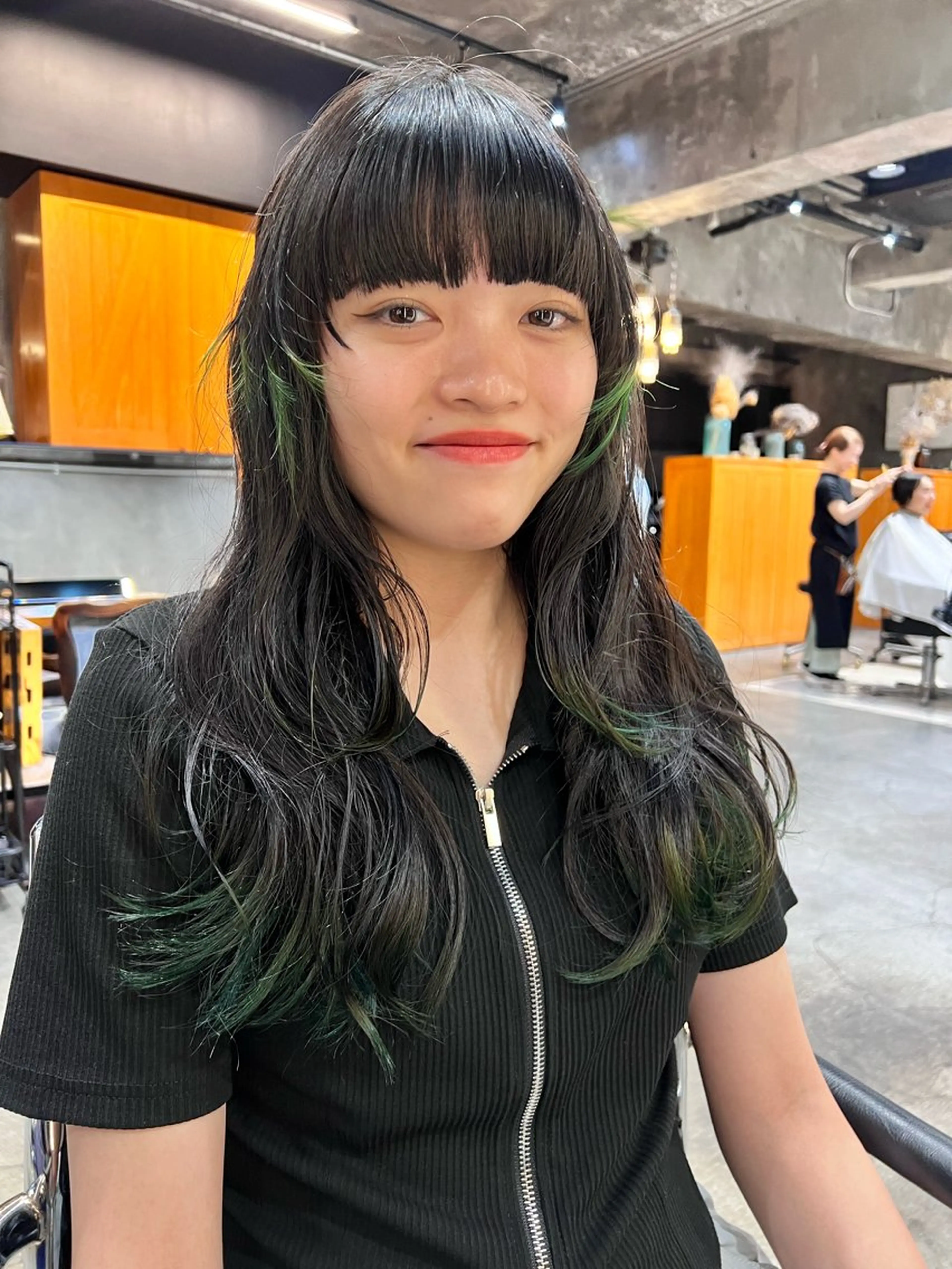 ロング カラー カット ヘアカラー haco＋所属・圧倒的デザイン力 店長🎨RENAのヘアスタイル