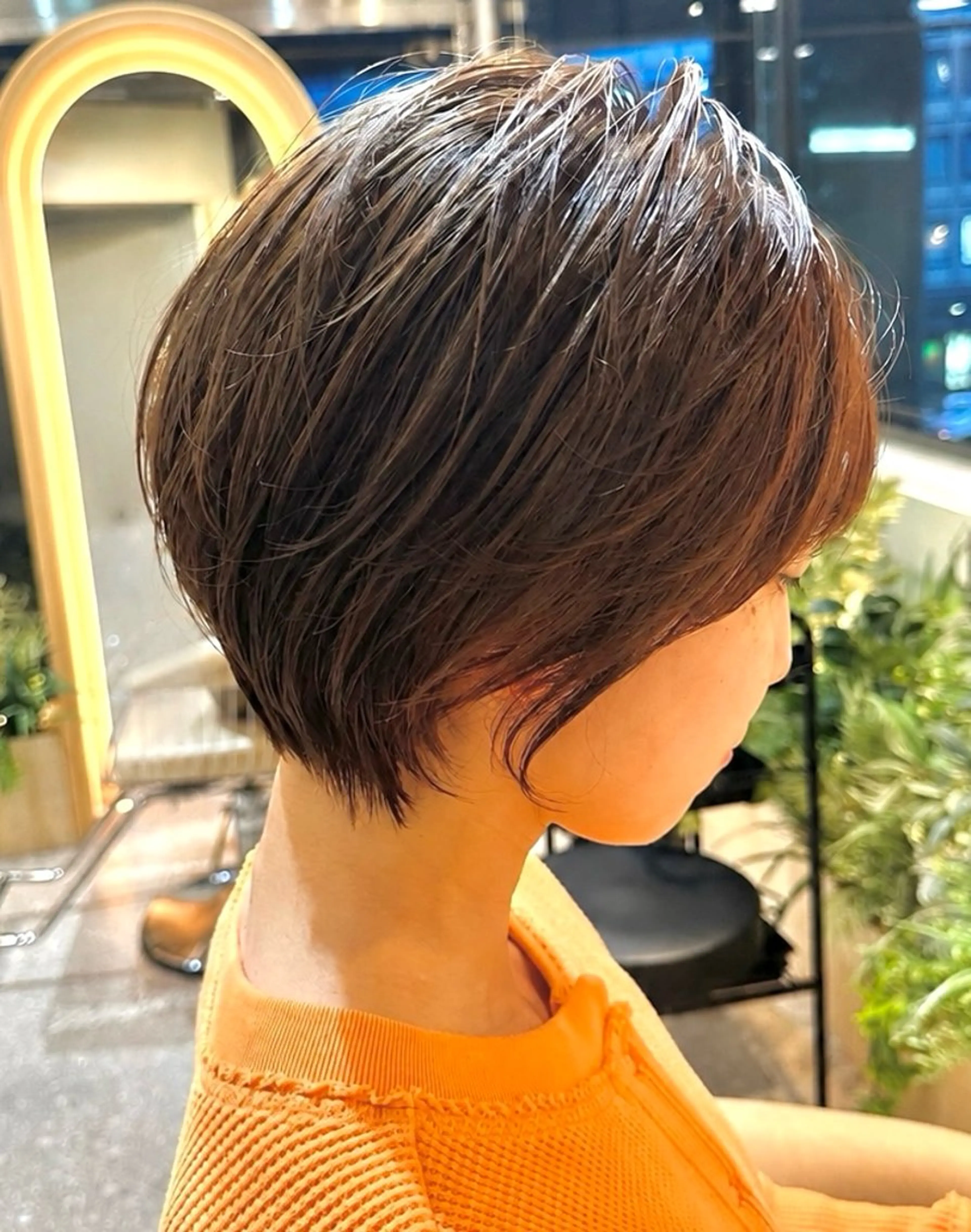 ショート ショートボブ ボブ ショートヘア カット ヘアカラー トリートメント 撮影モデル募集【くび れショートボブ】馨のヘアスタイル