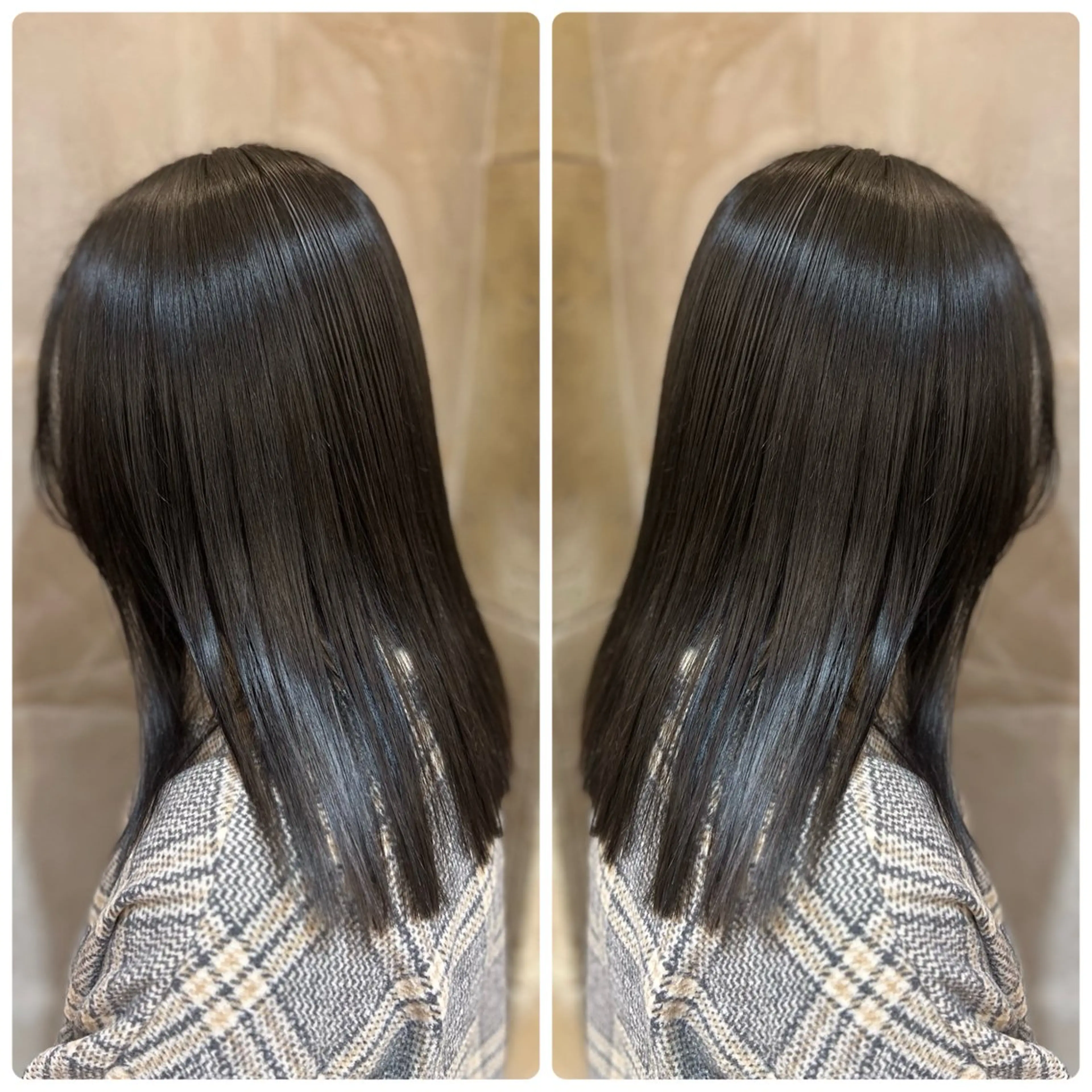 ミディアム カラー アッシュ ミント ヘアカラー トリートメント 小山内 龍一郎 店長のヘアスタイル