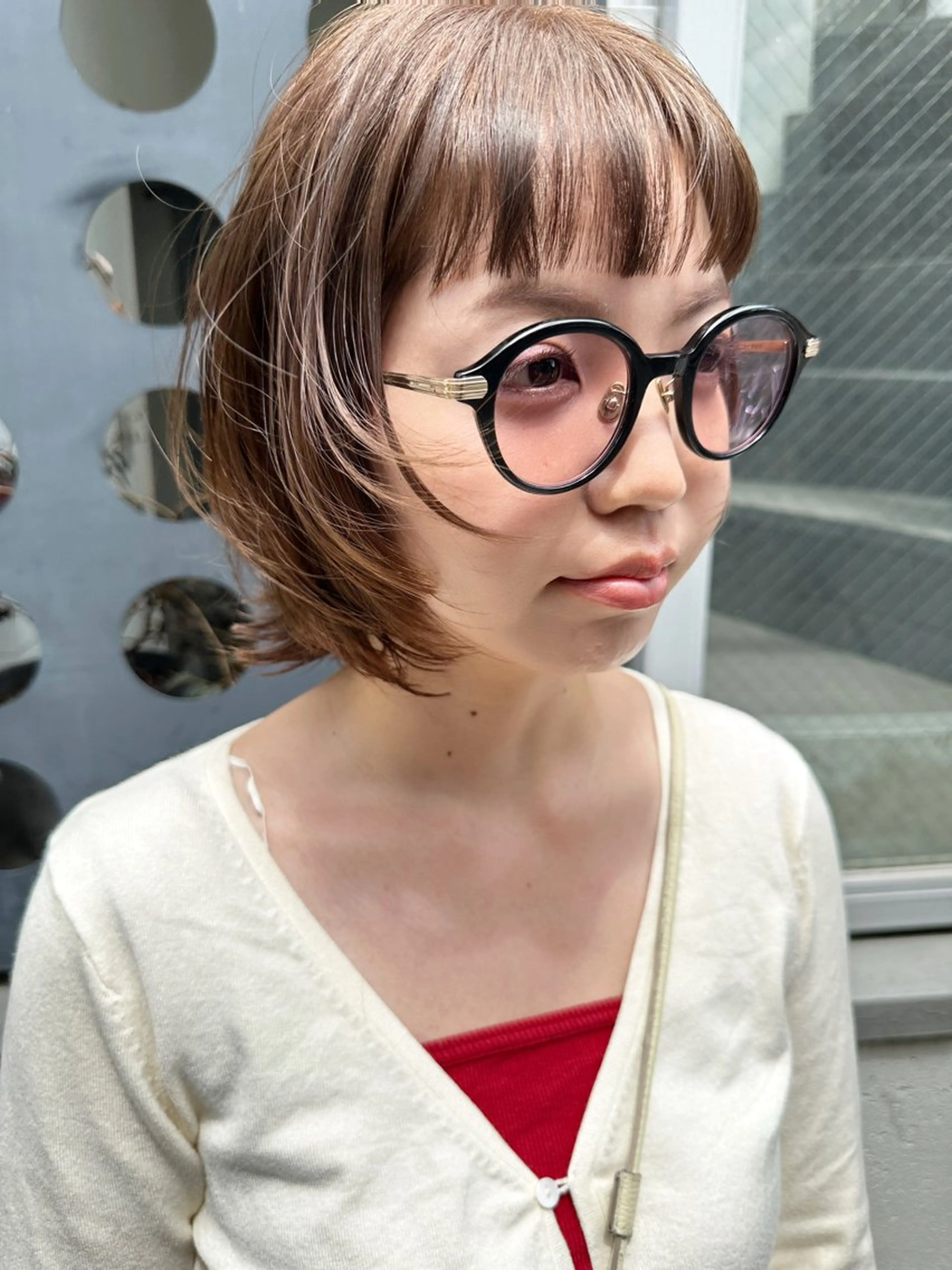 ショート カット ヘアカラー トリートメント ODO RIBAのヘアスタイル