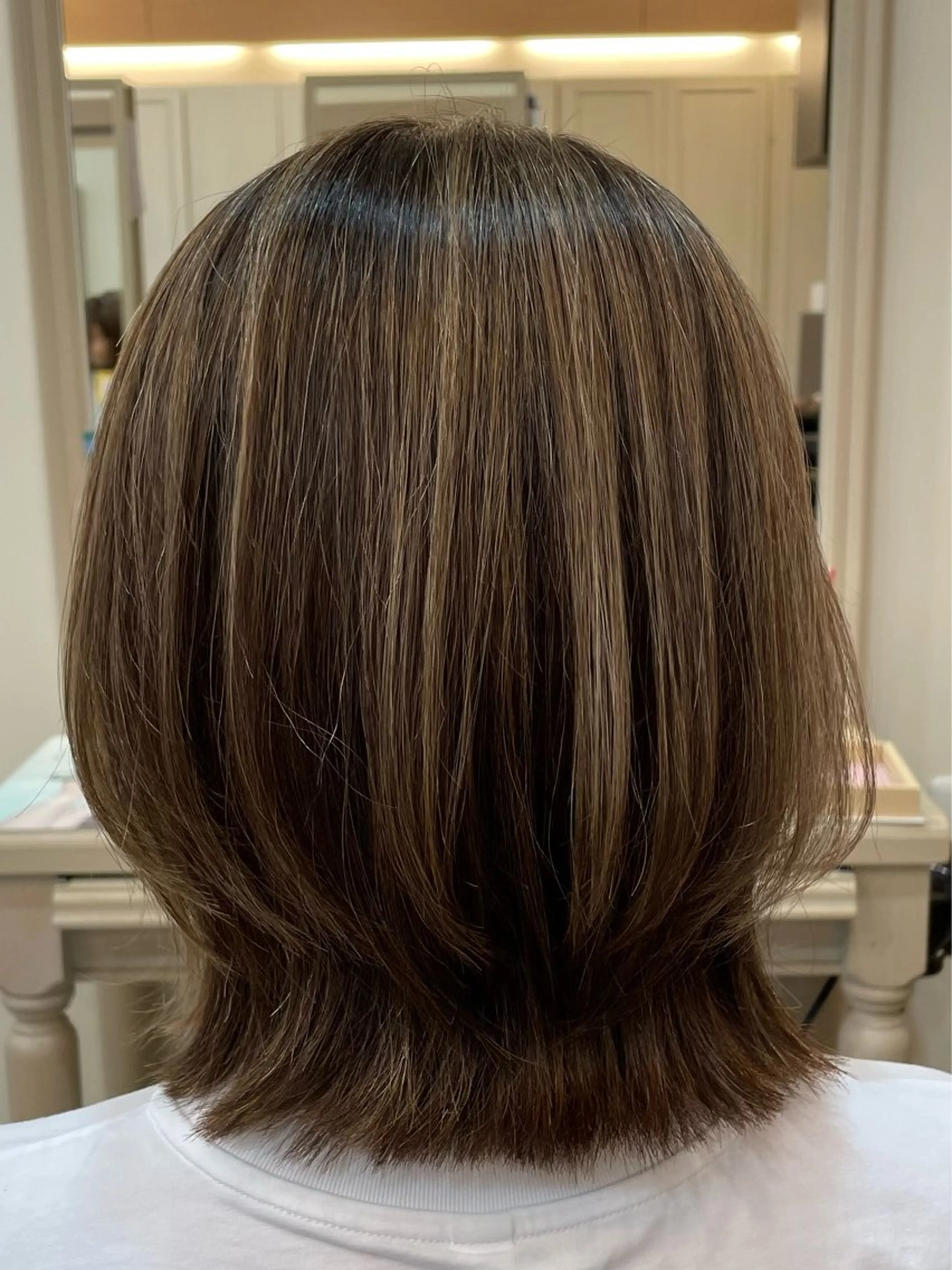 ミディアム カット ヘアカラー sawa tamaeのヘアスタイル