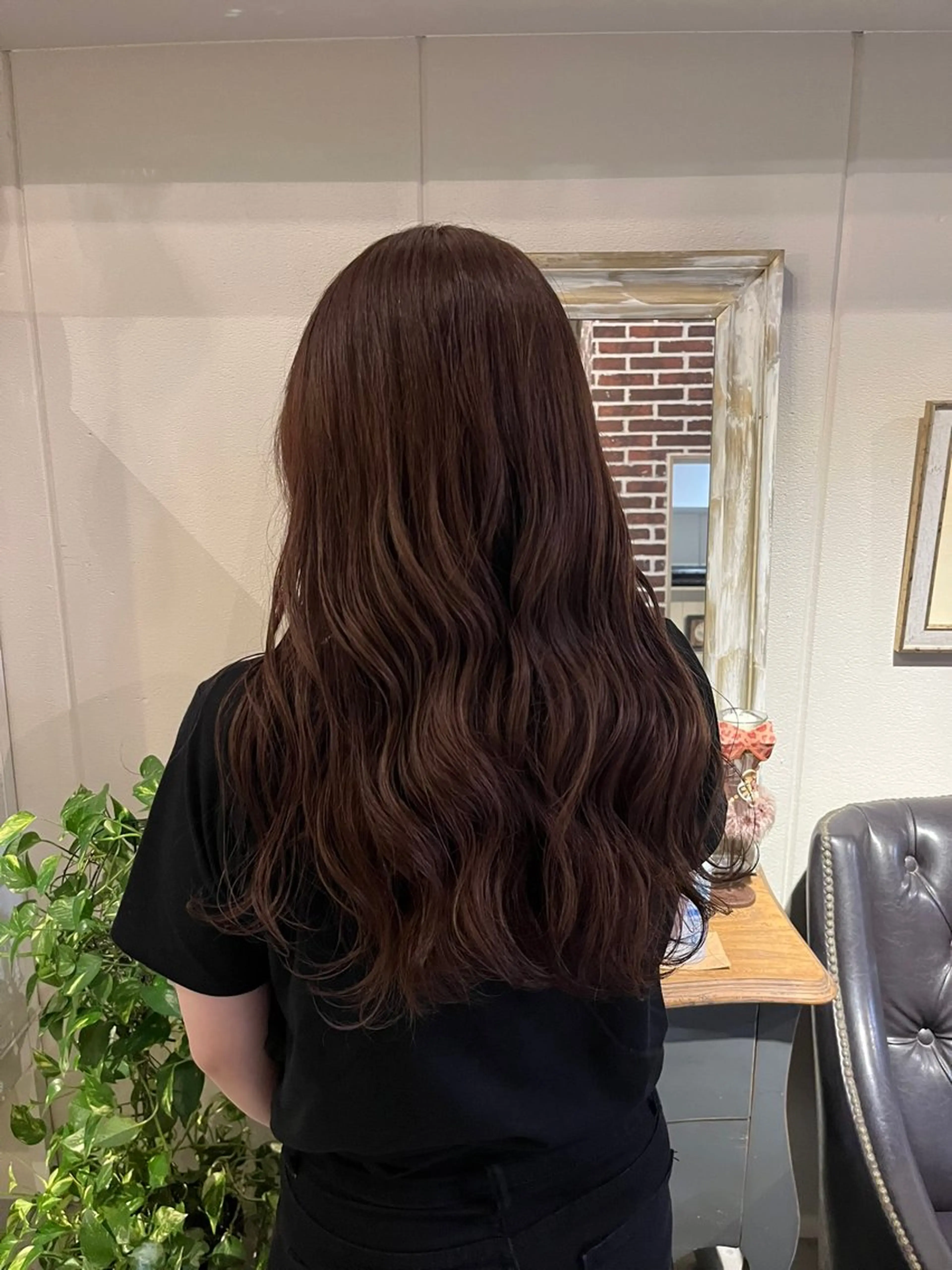 カラー ブラウンカラー ラベンダーカラー ヘアカラー トリートメント イイダ ヒナのヘアスタイル