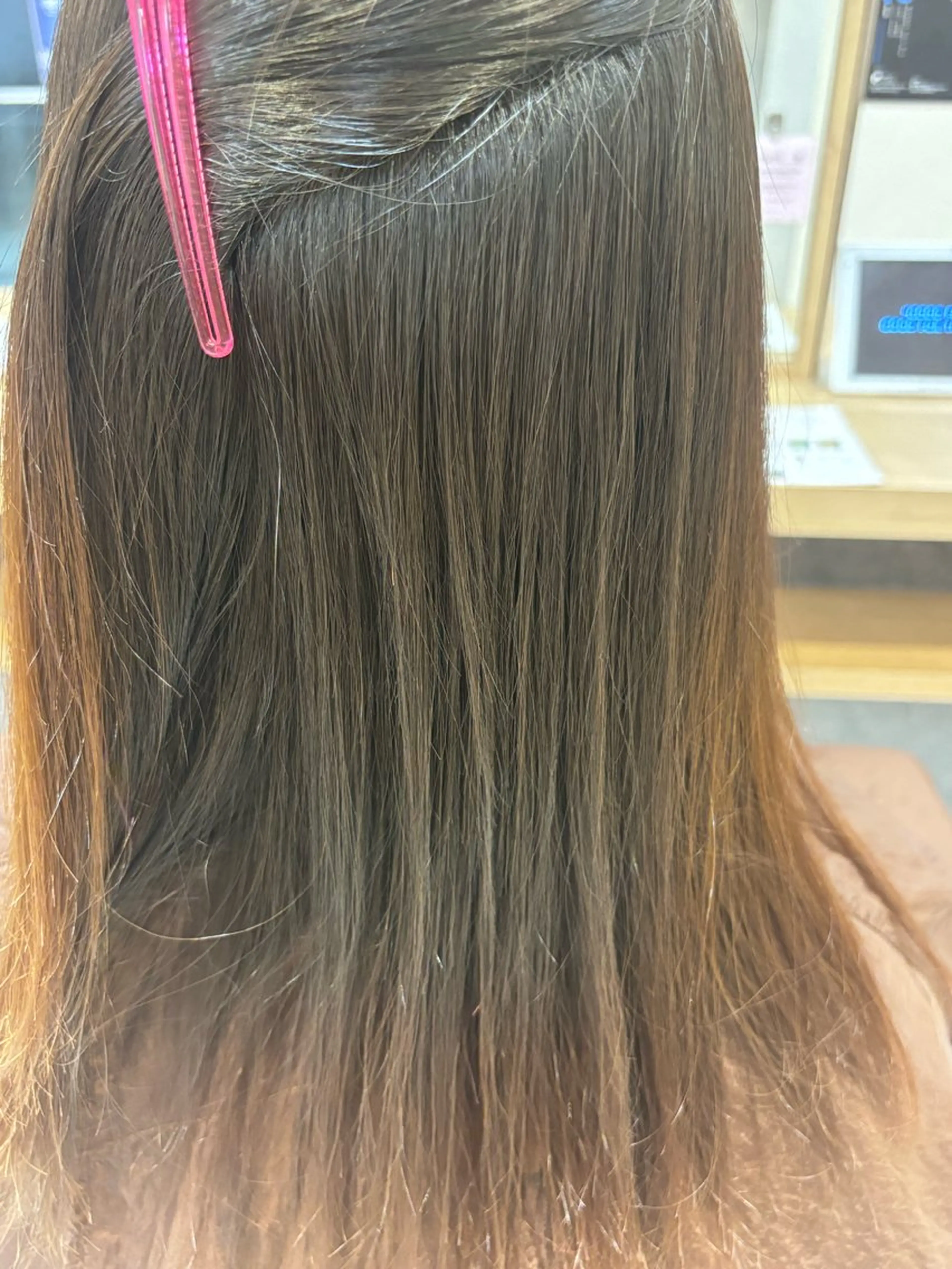 ミディアム 縮毛矯正 縮毛矯正 淺井 さくらのヘアスタイル