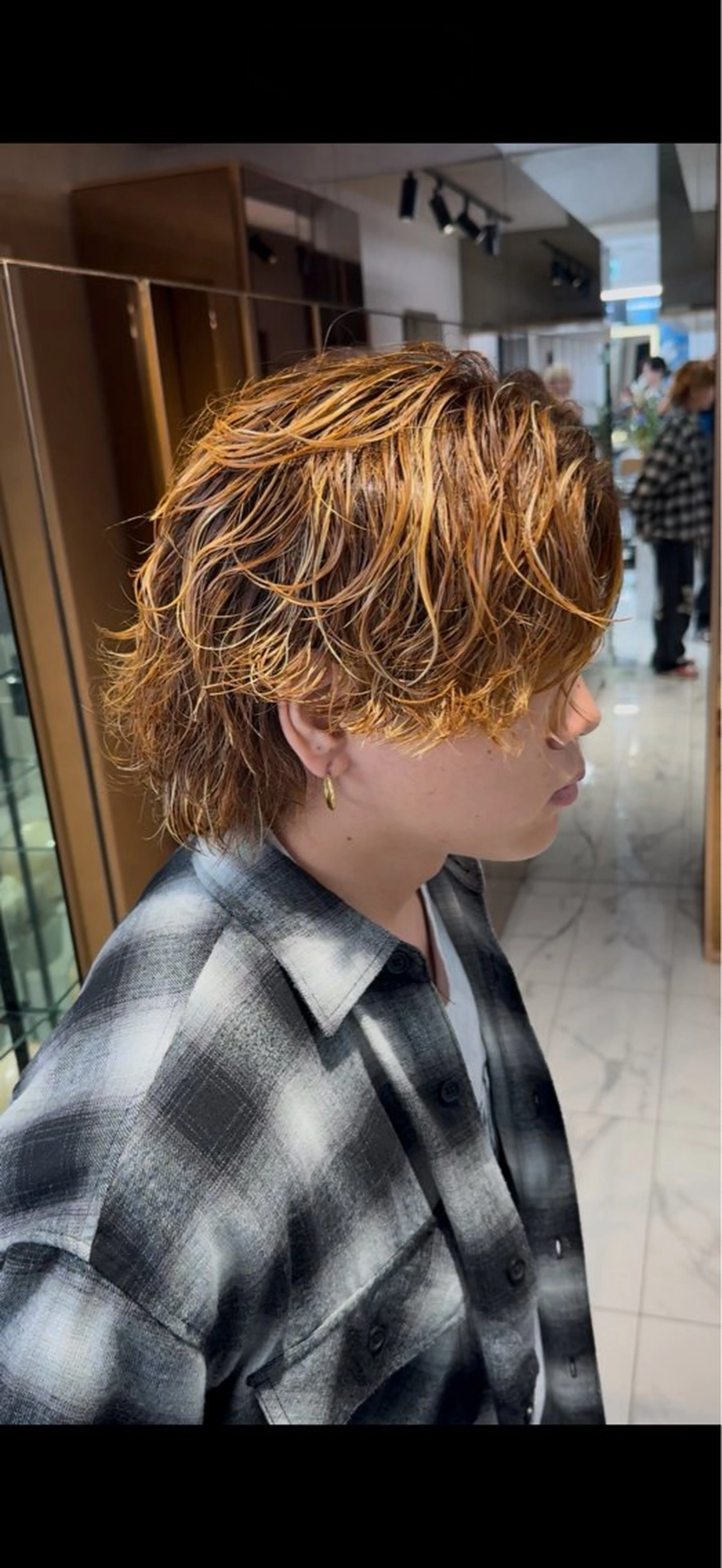 メンズ メンズブリーチ メンズパーマ パーマ 本田 有里のヘアスタイル