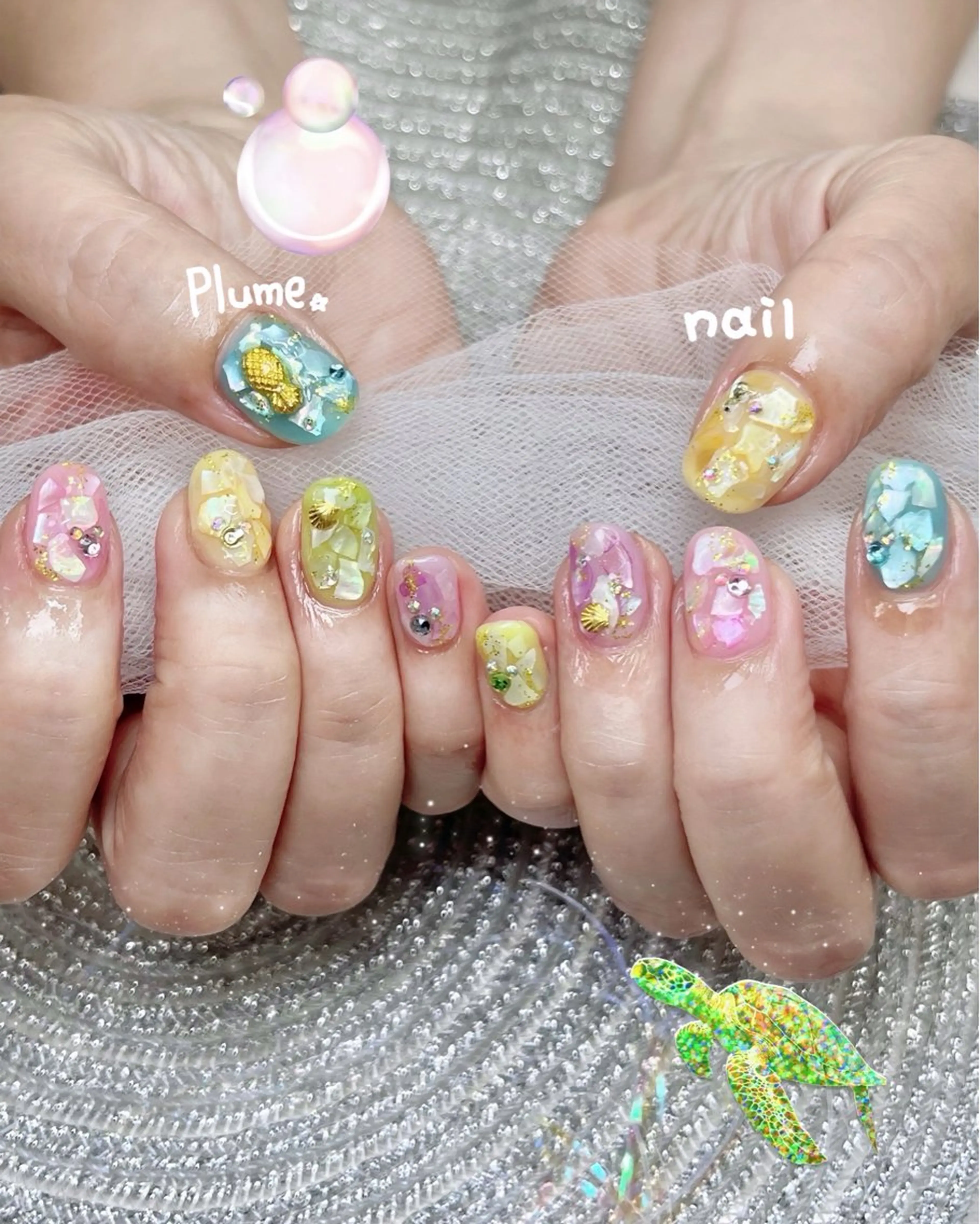 ネイル ハンドネイル plume nail ☆韓国ネイルのネイルデザイン