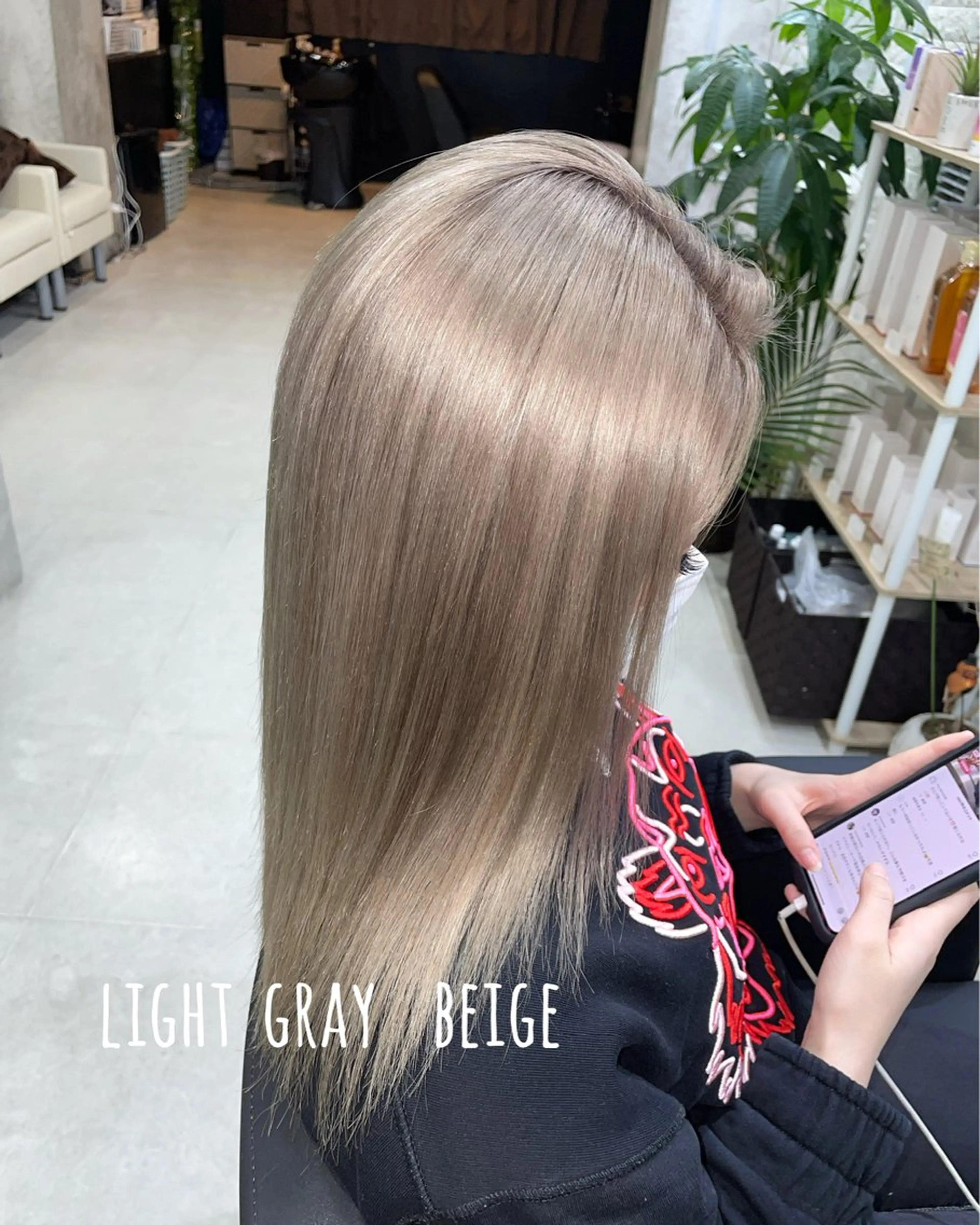 セミロング ヘアカラー トリートメント にしき さんのヘアスタイル