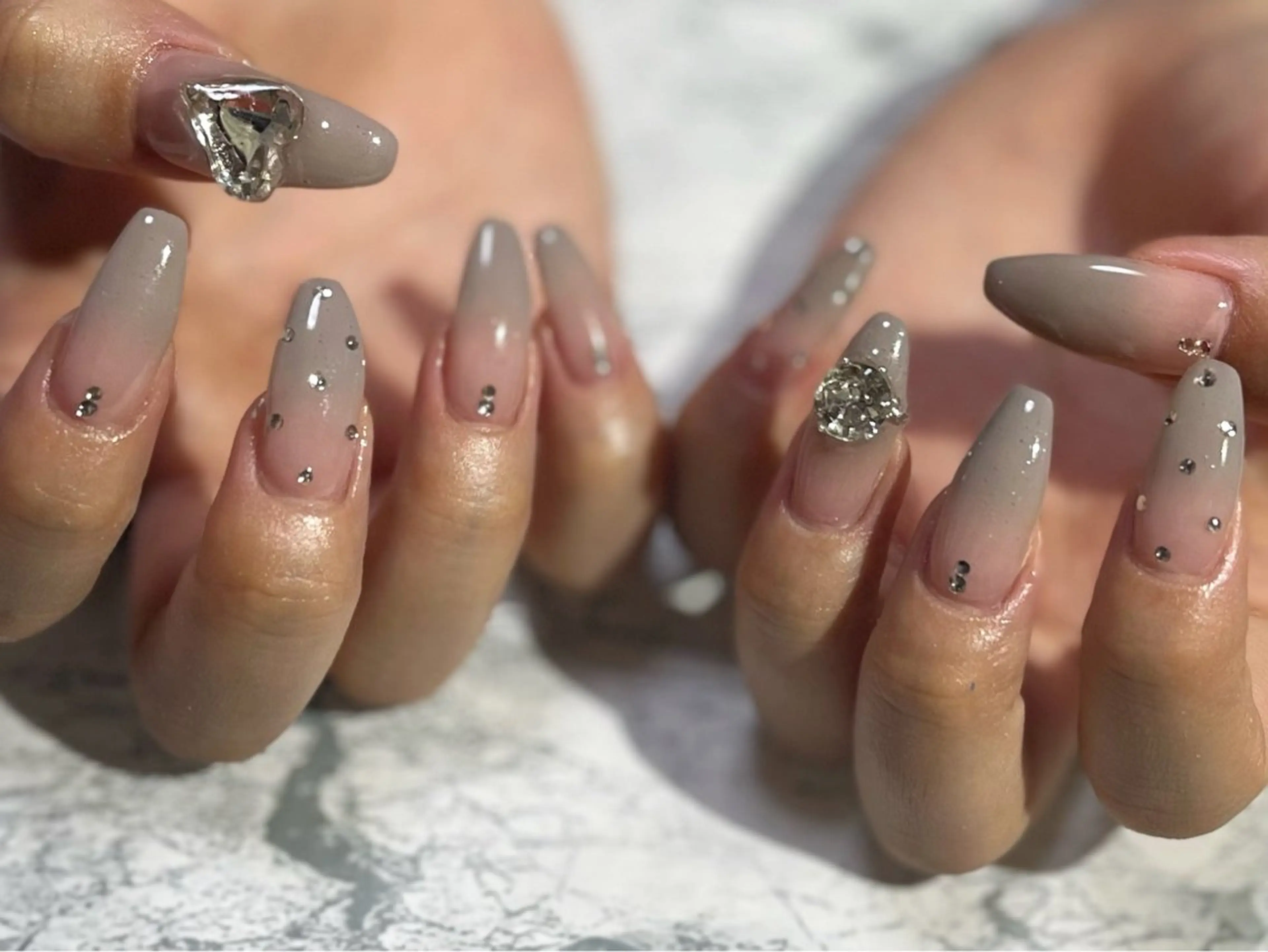ネイル フットネイル ニュアンスネイル シンプルネイル 春ネイル 夏ネイル nail fufla ♡yamane♡のネイルデザイン