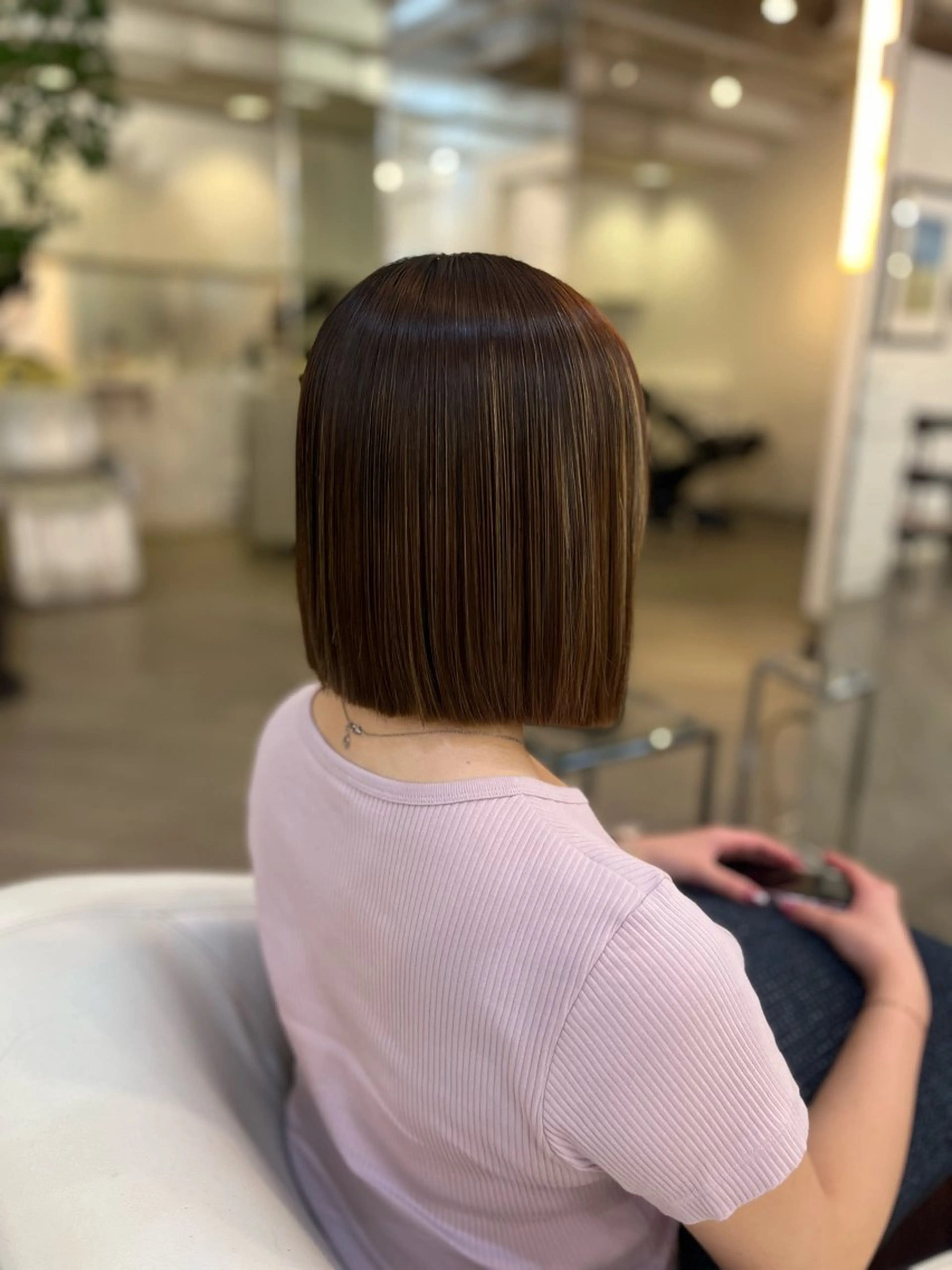 ミディアム パーマ フルカワ リナのヘアスタイル