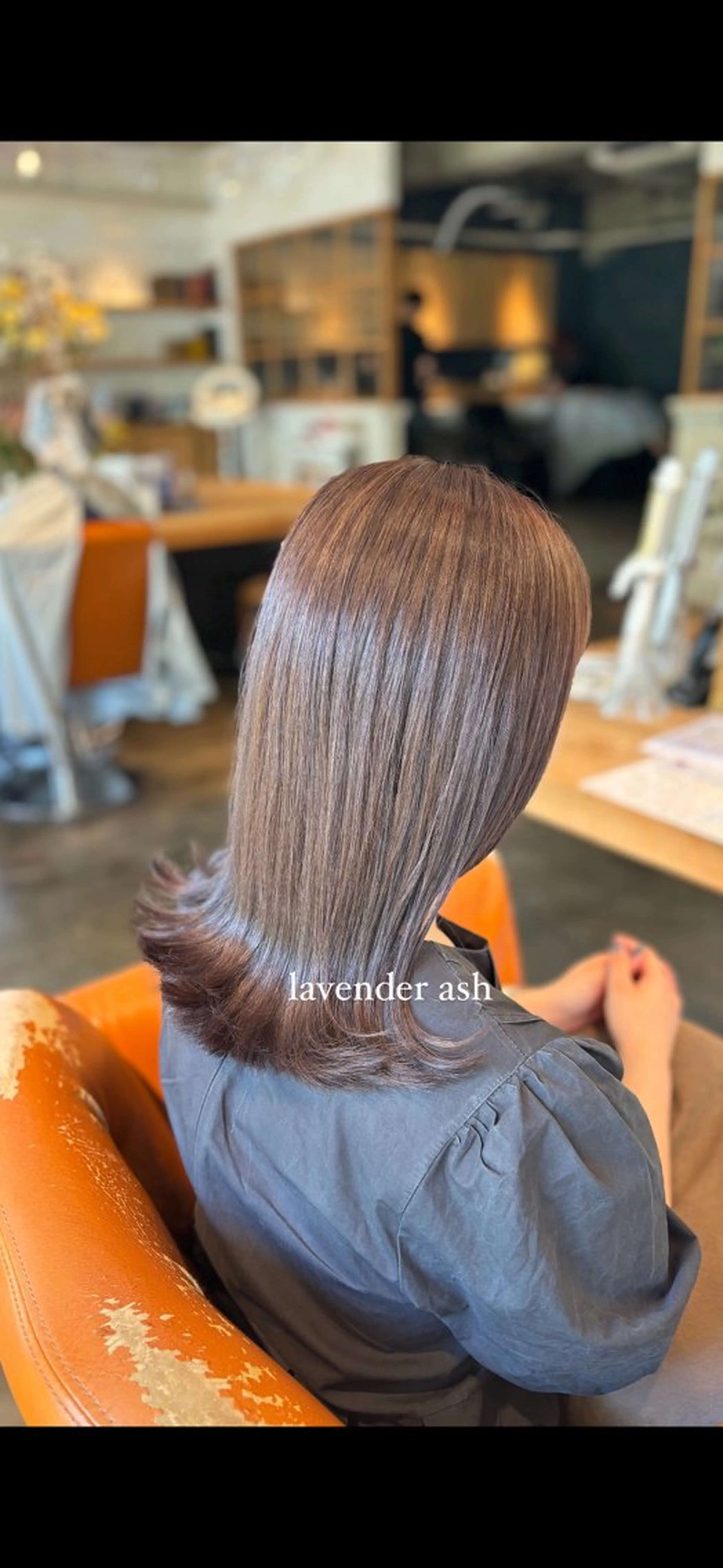 セミロング カラー 髪質改善カラー ブラウン🤎YUMEのヘアスタイル