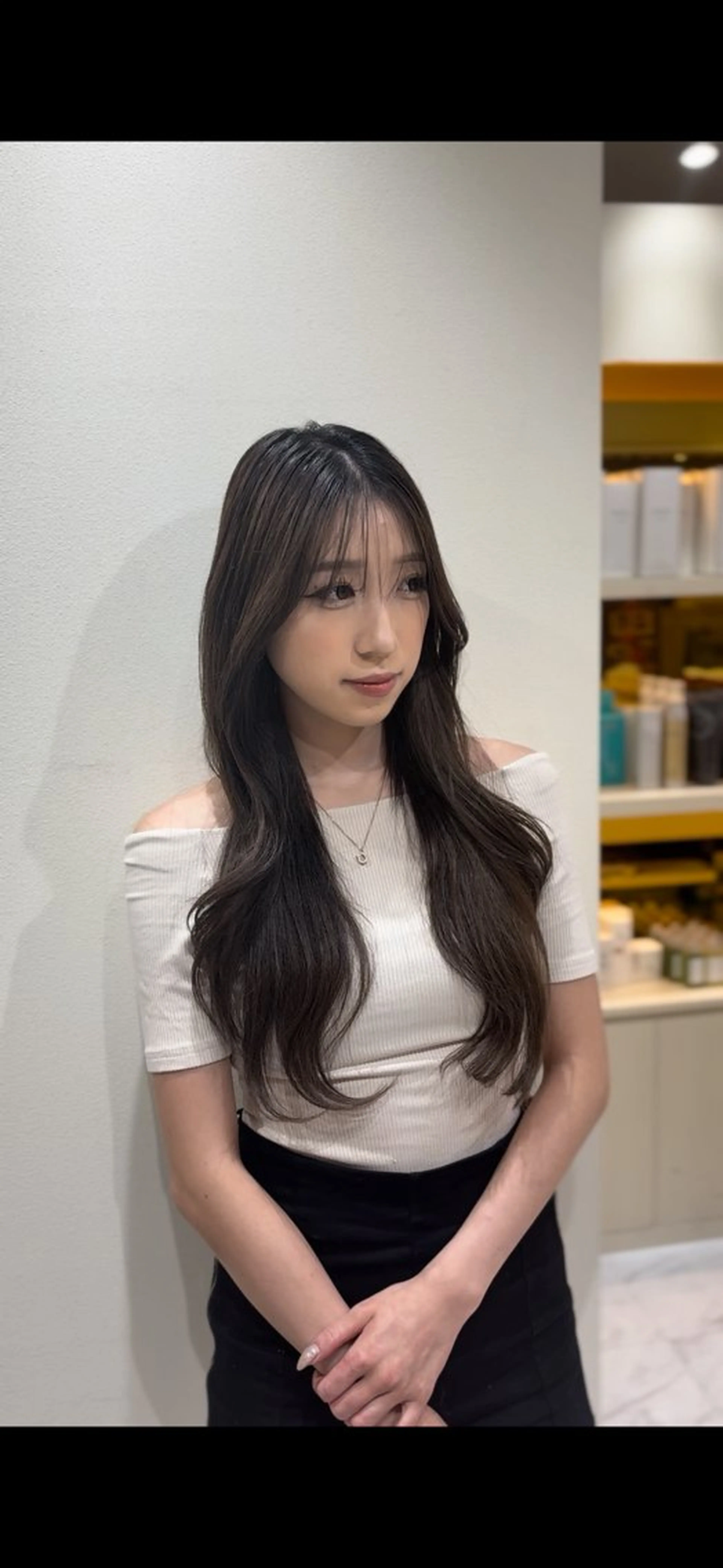 ロング 韓国風カラー 韓国風ヘア 梅田／韓国ワンホン coco🪽🫧のヘアスタイル