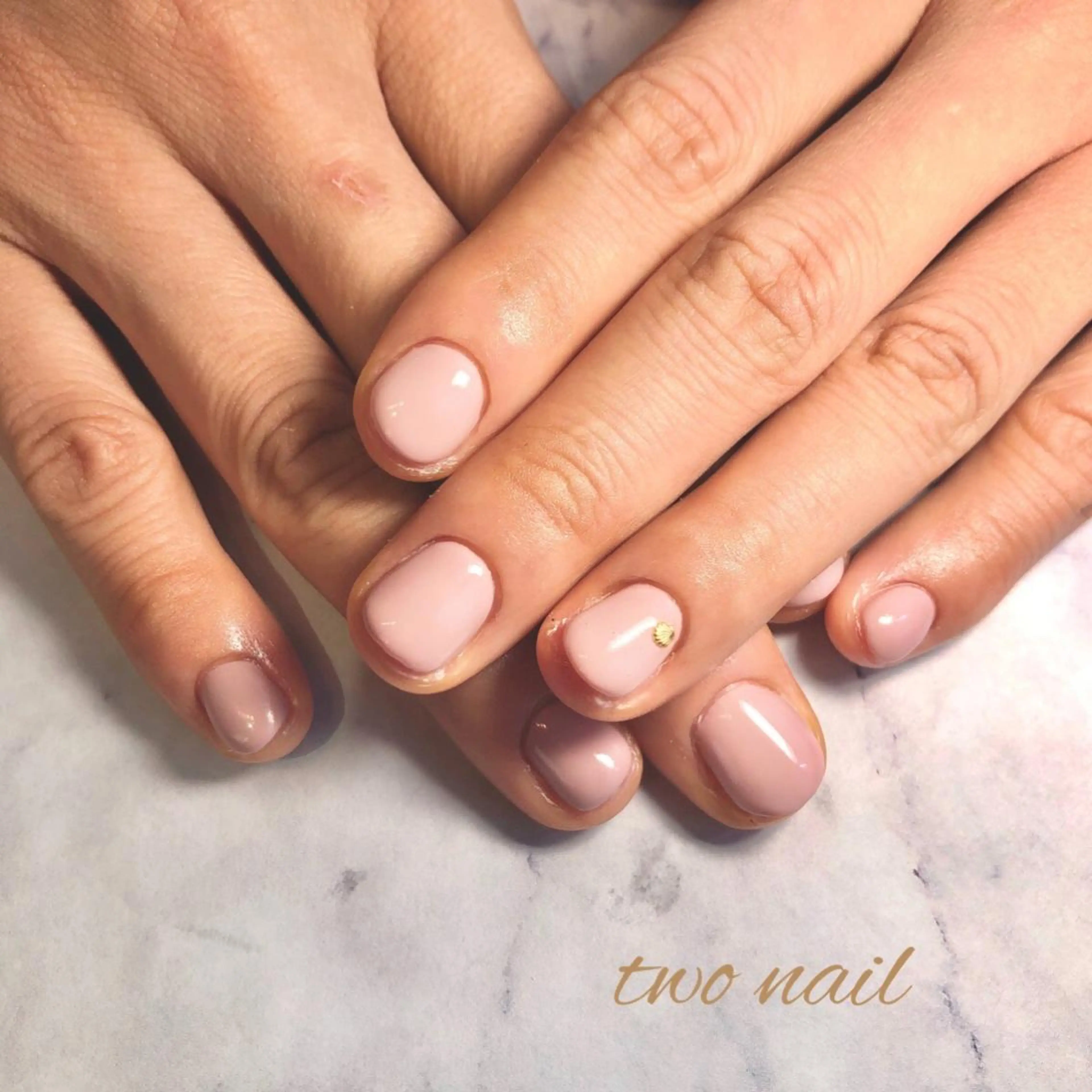 ネイル フットネイル ハート オフィスネイル シンプルネイル ハンドネイル two nailのネイルデザイン