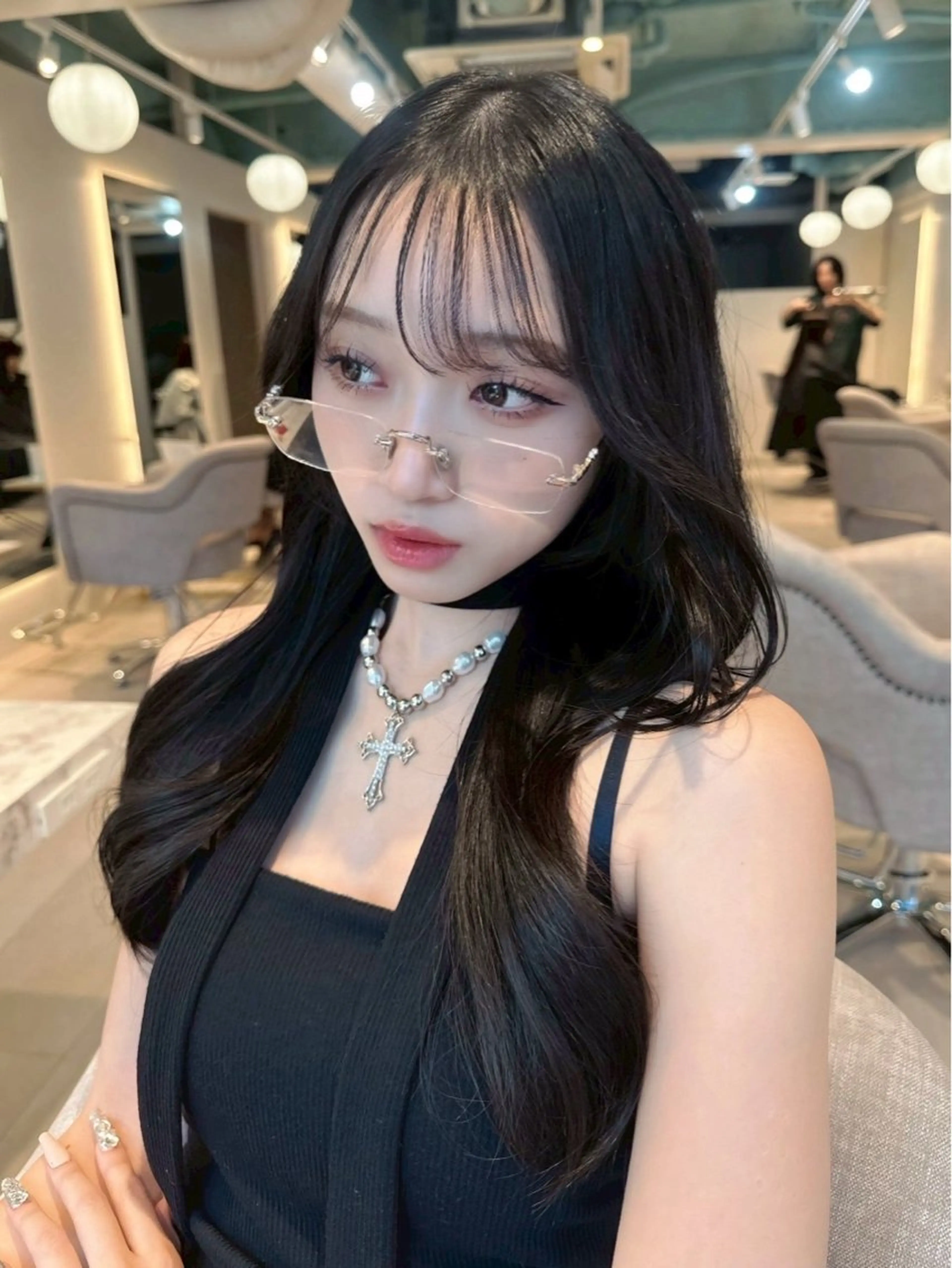 ロング mo moのヘアスタイル