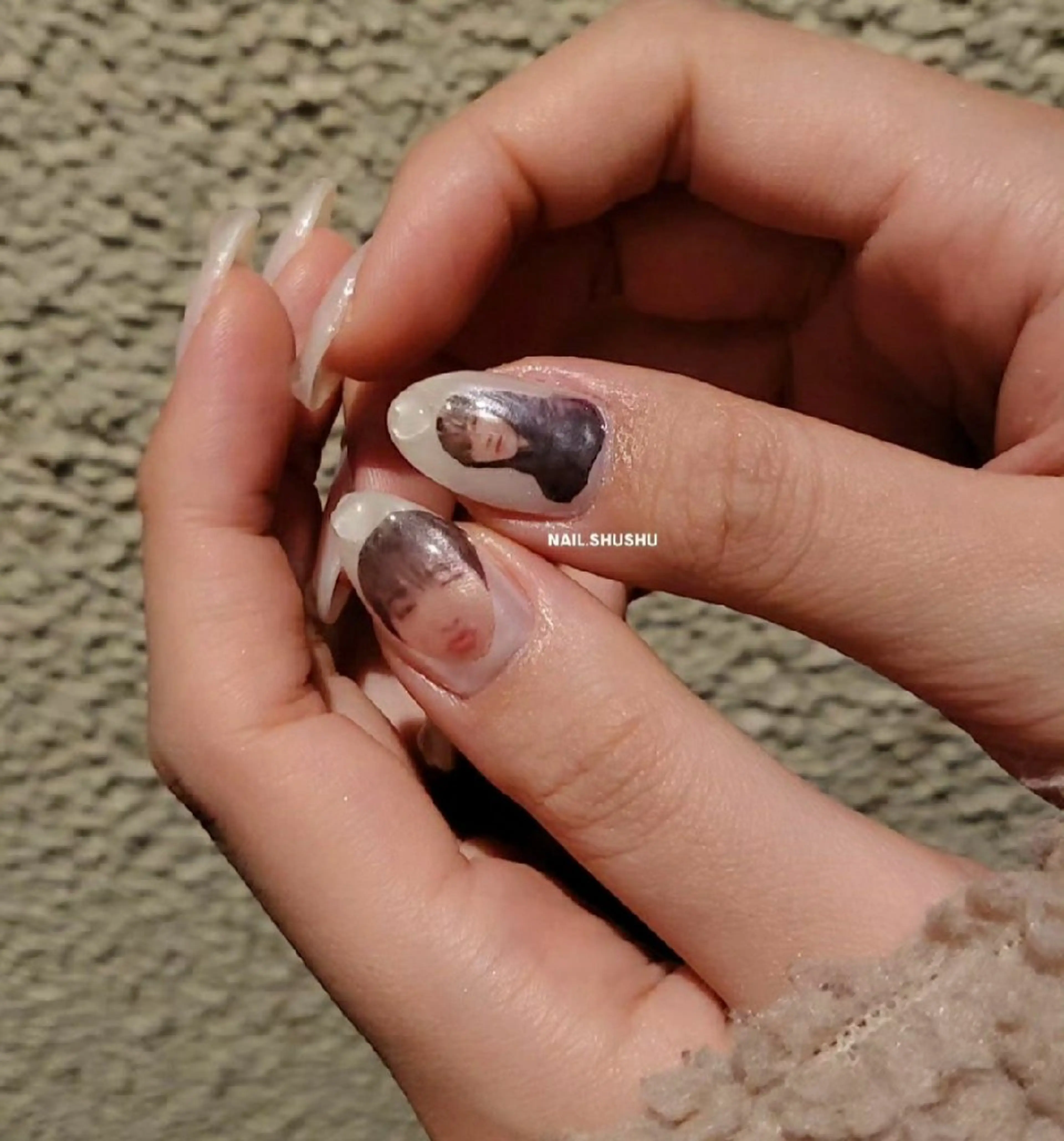 ネイル 持ち込み ニュアンスネイル ワンカラーネイル シンプルネイル 冬ネイル ハンドネイル 3dパーツ/流行り 👧shushu❤️のネイルデザイン