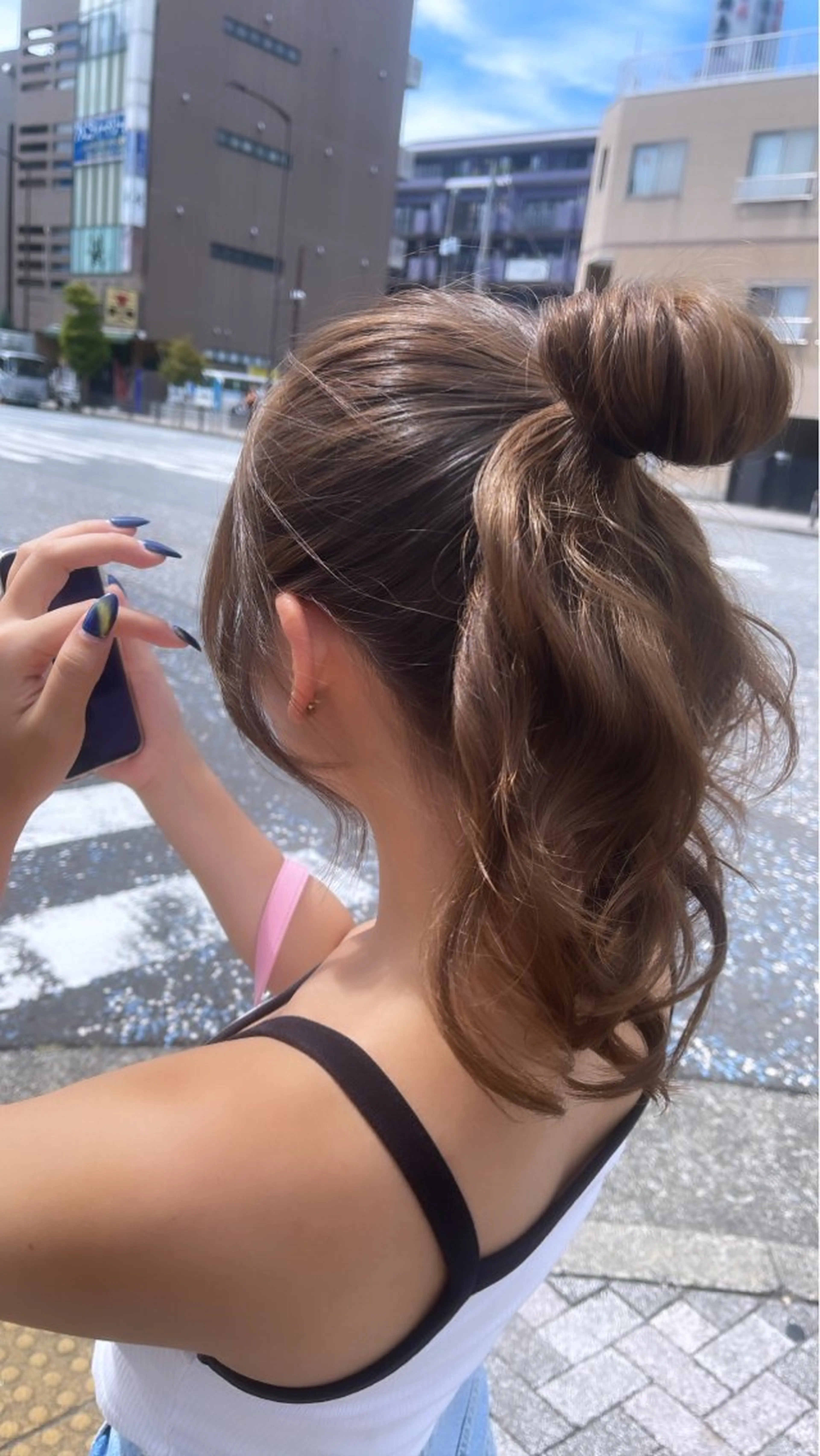 ロング カラー ヘアアレンジ アッシュ アッシュブラウン ブラウンカラー ヘアカラー トリートメント 🫧🧸カラーヘアメ 🫧MIO🧸🫧のヘアスタイル