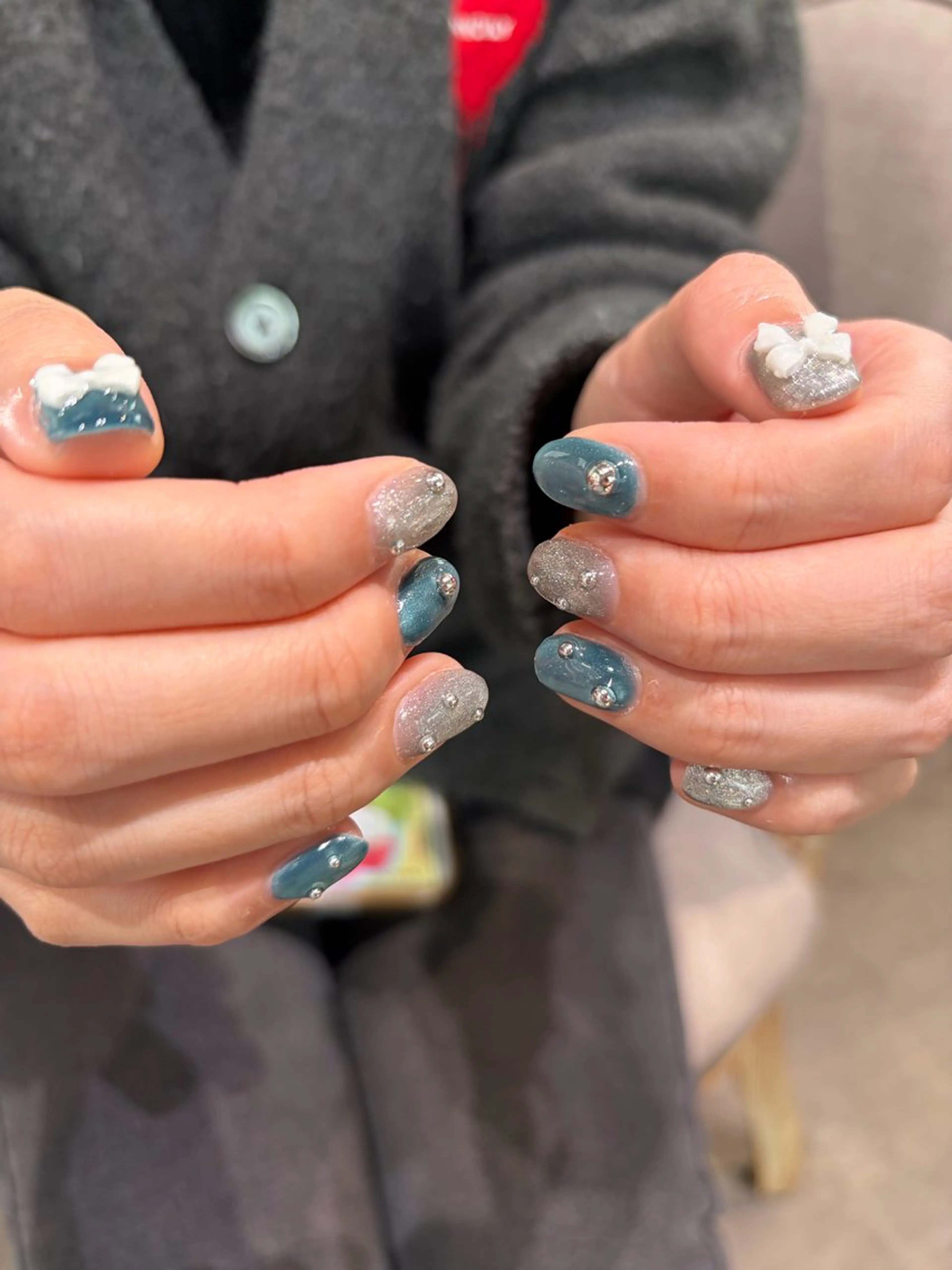 ネイル マグネットネイル ハンドネイル ハイトーン/ ネイル💅まりなのヘアスタイル