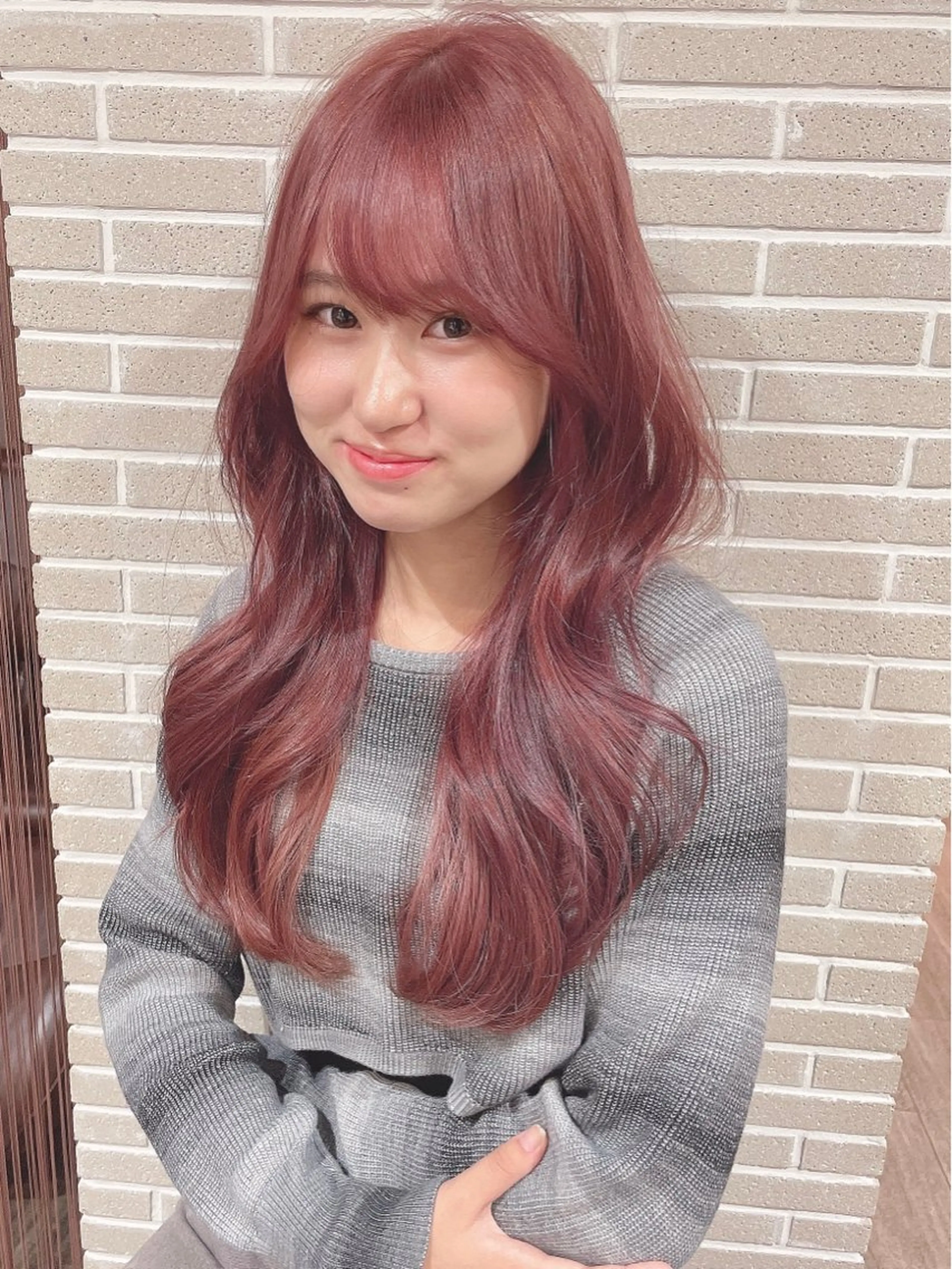 セミロング カラー ヘアカラー 大人可愛い/レイヤー /ブリーチ/溝口誠二のヘアスタイル