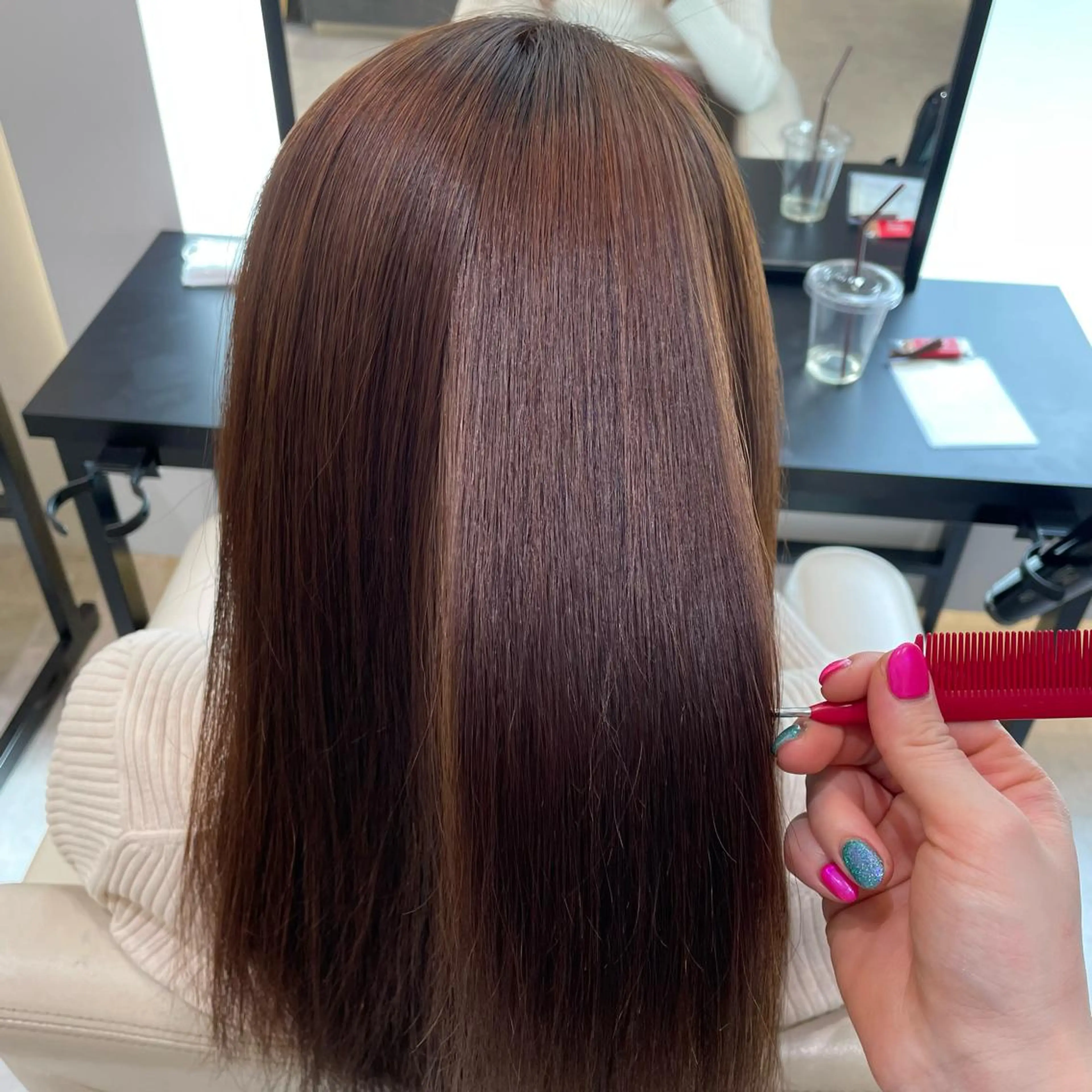 ロング パーマモデル募集🌈 森脇帆南のヘアスタイル