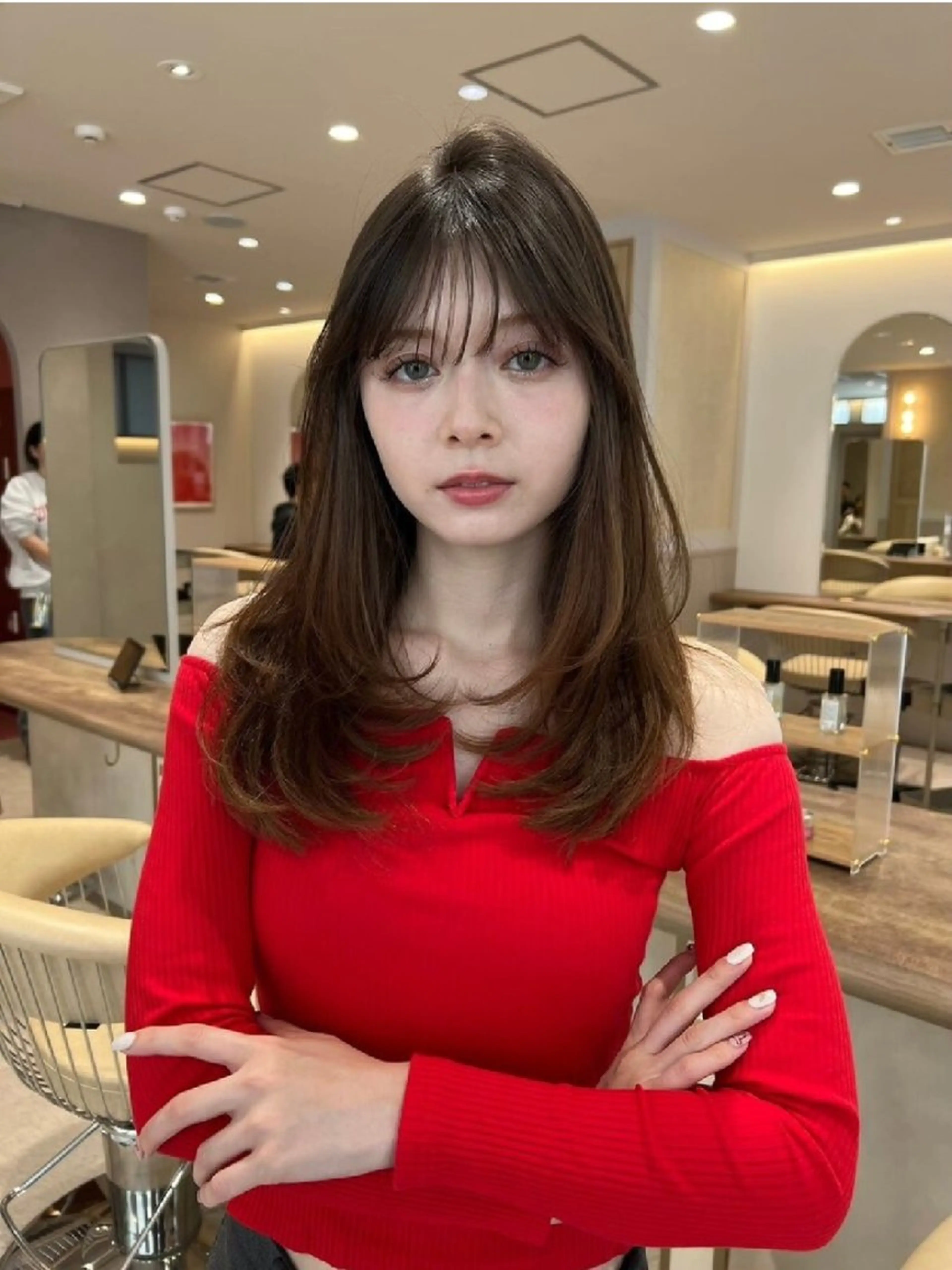 ✨前髪カット付き✨ケアカラー×TOKIO5stepトリートメントの写真