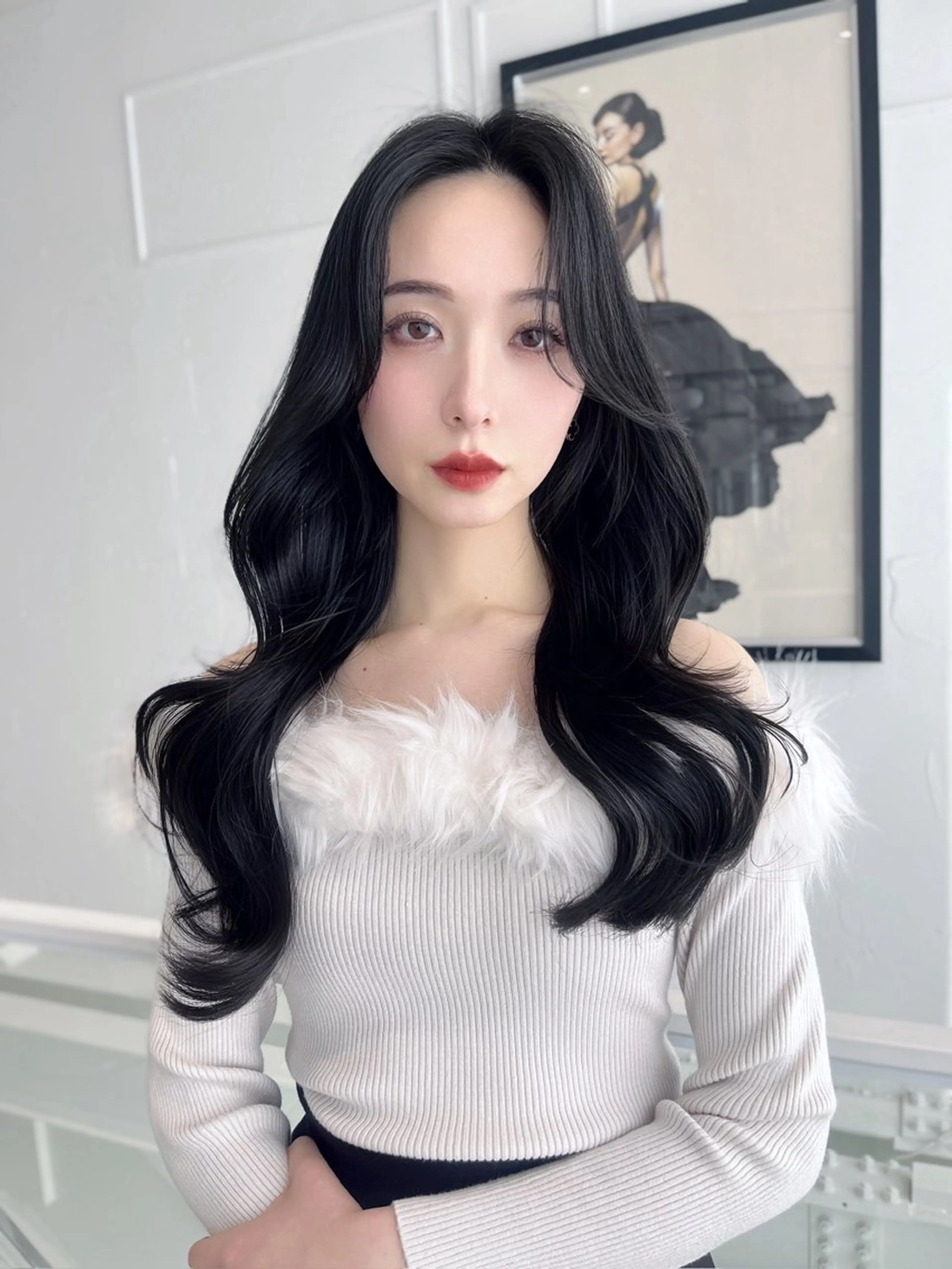 ロング カラー レイヤー/髪質改善 /透け感カラー/艶髪のヘアスタイル