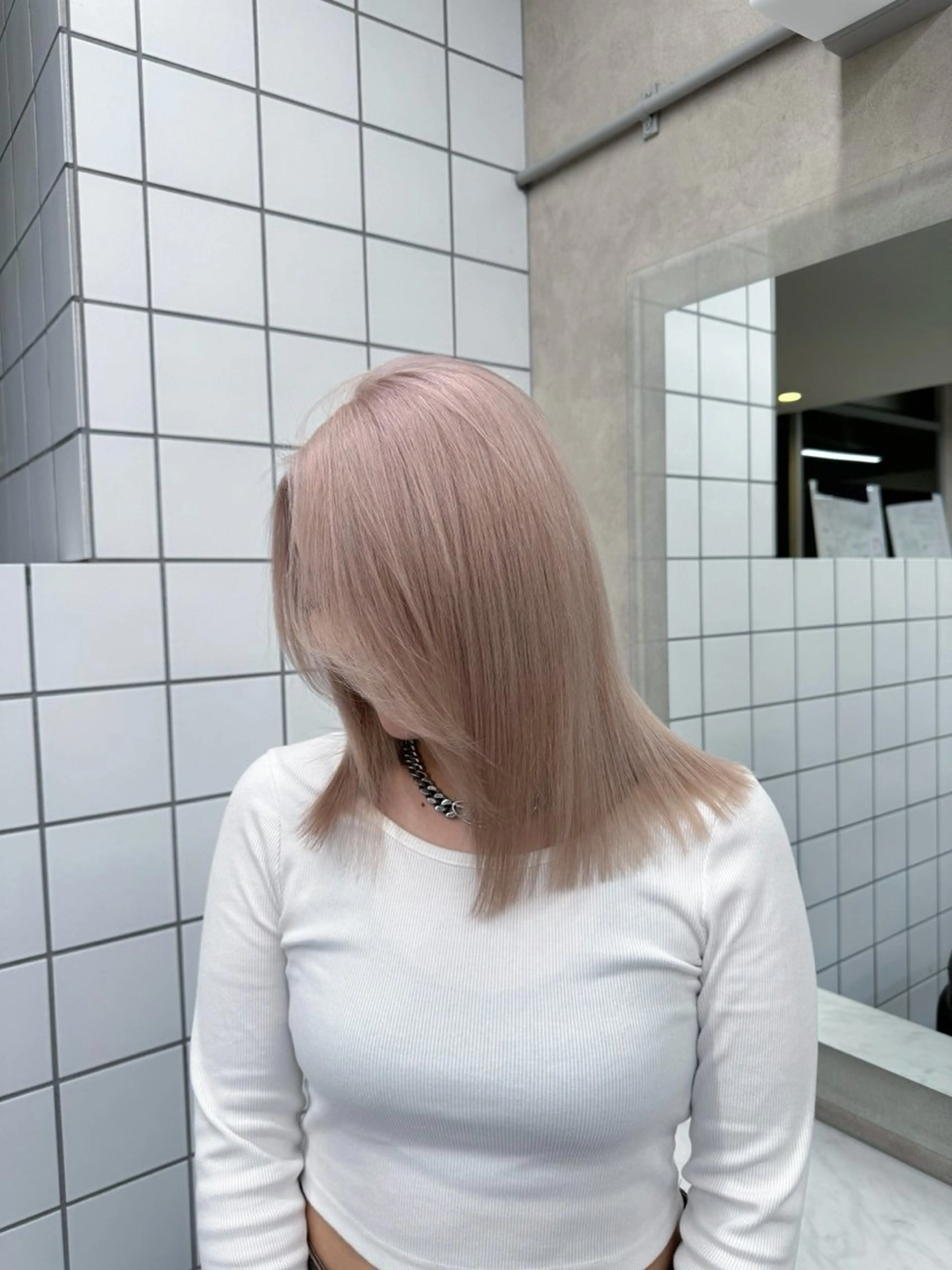 ミディアム カラー ヘアアレンジ Over hair_ misakiのヘアスタイル