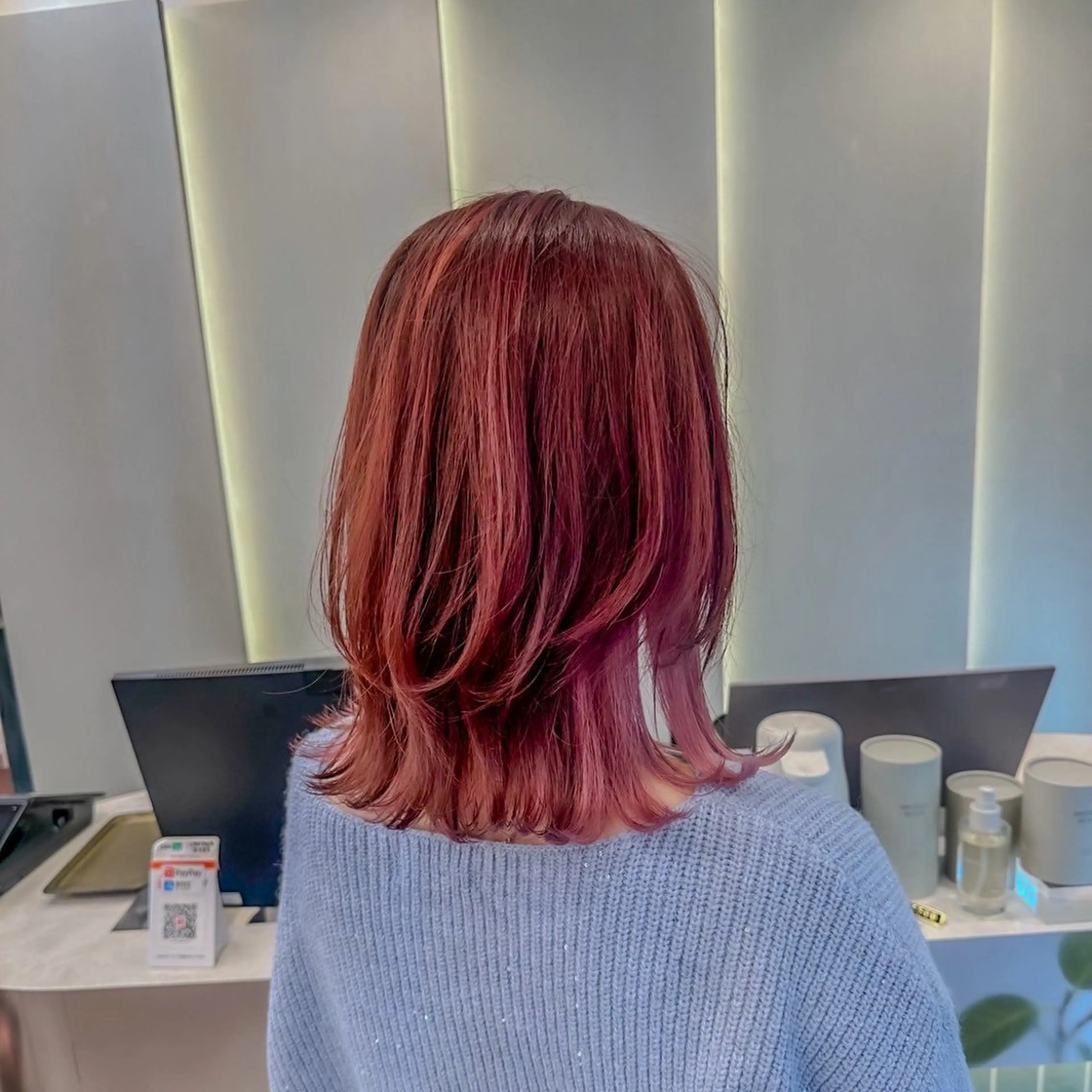 セミロング カラー 矯正/艶髪/レイヤー /ボブ/桒山航季のヘアスタイル