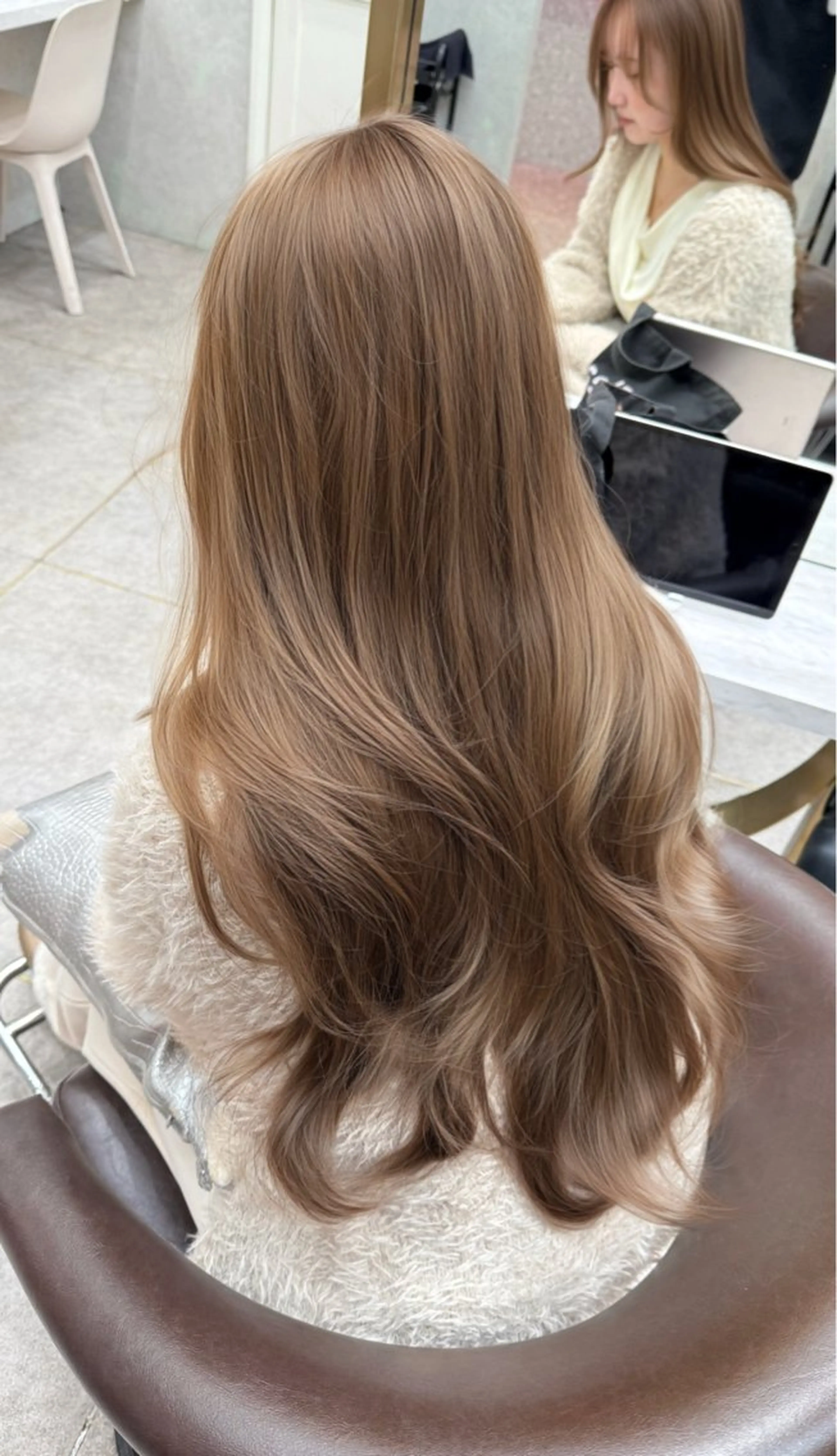 ロング カラー カット ヘアカラー トリートメント レイヤーダブルカラー KYONのヘアスタイル