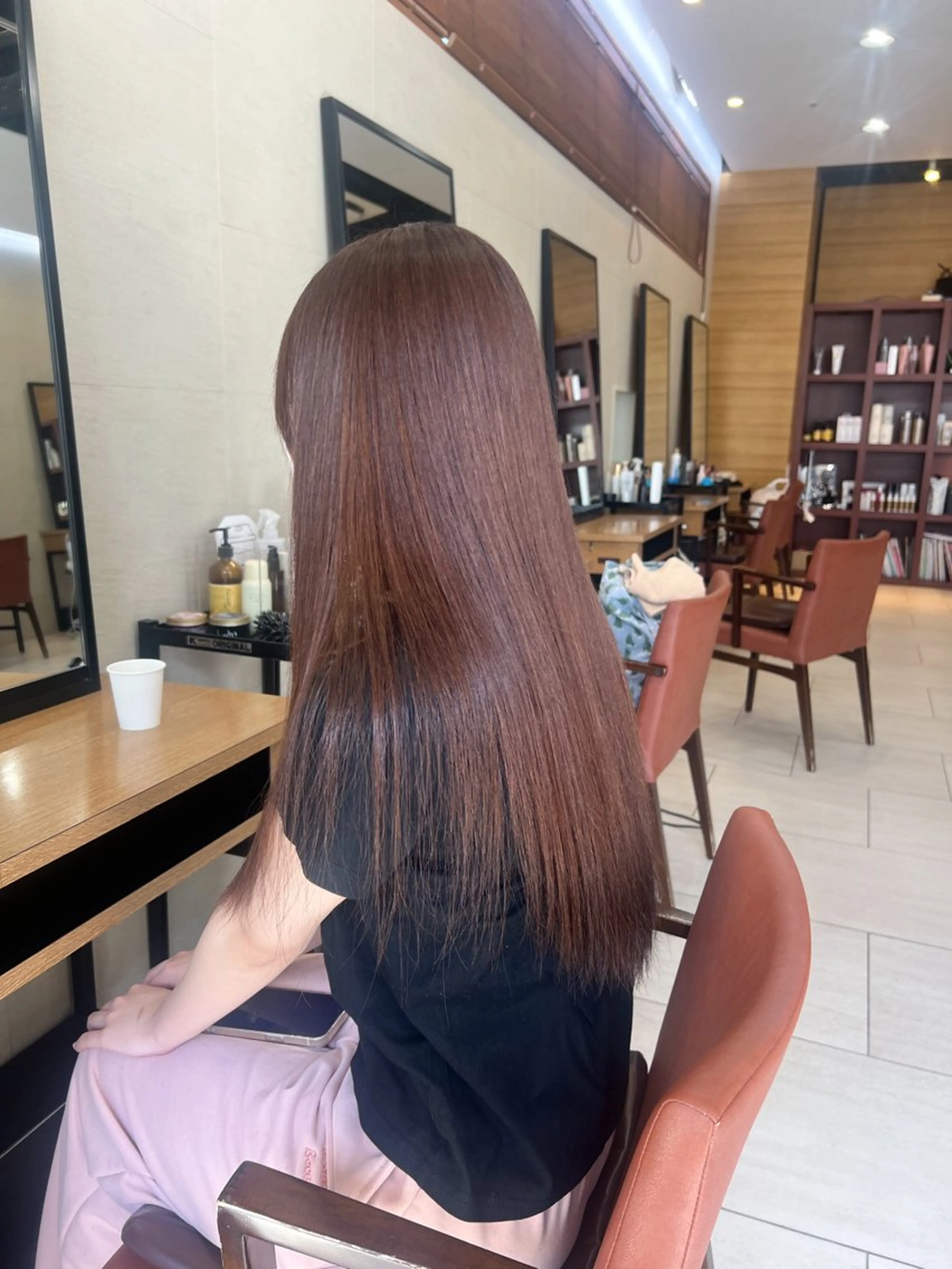 ロング カラー トリートメント ヘアカラー トリートメント 艶カラー/透明感 /ヒグチアオイのヘアスタイル