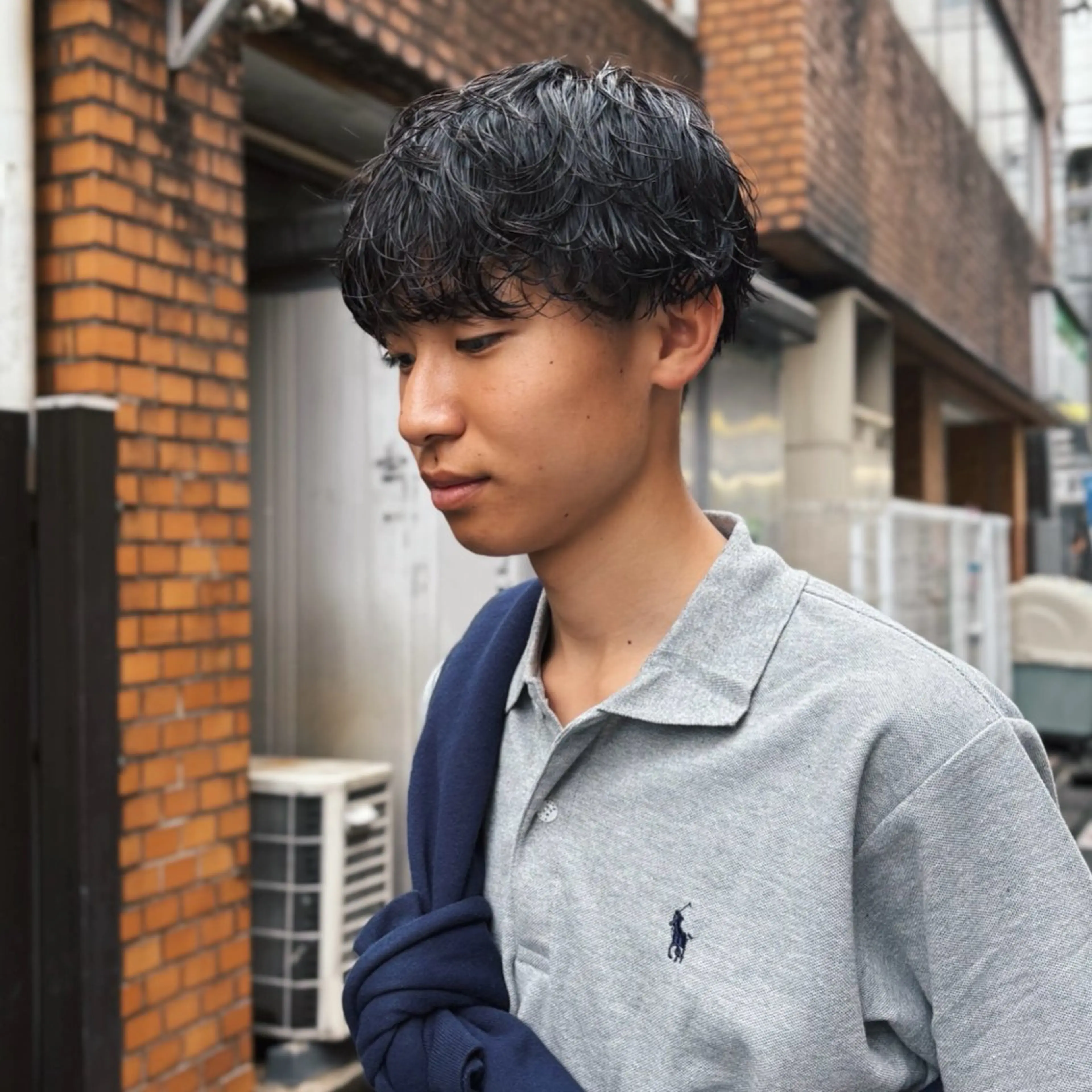 ショート パーマ メンズ 服に合うお洒落ヘア /GLOP リュートのヘアスタイル