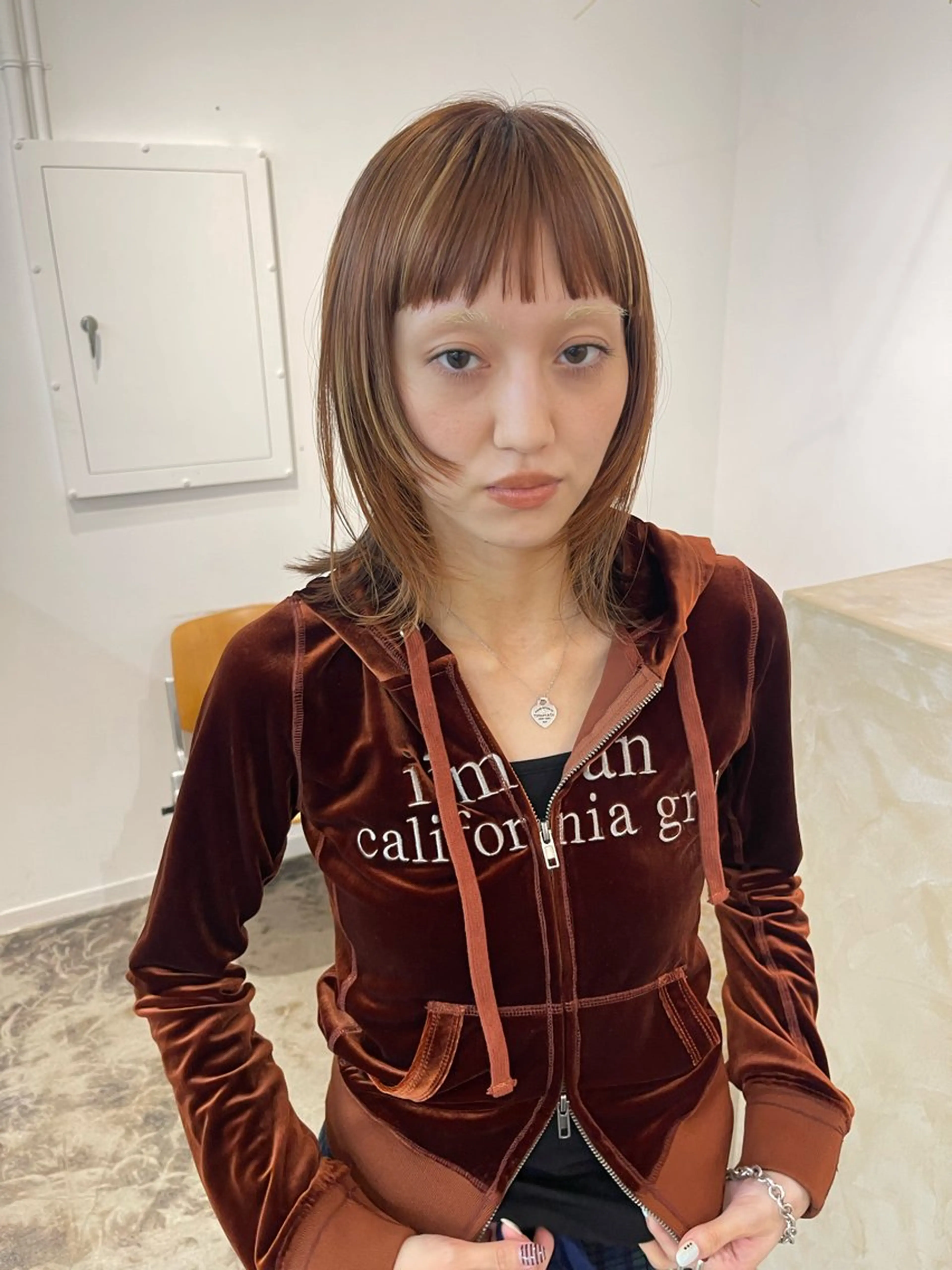 ミディアム カラー ブリーチ ヘアカラー Terve.野崎 真里奈のヘアスタイル