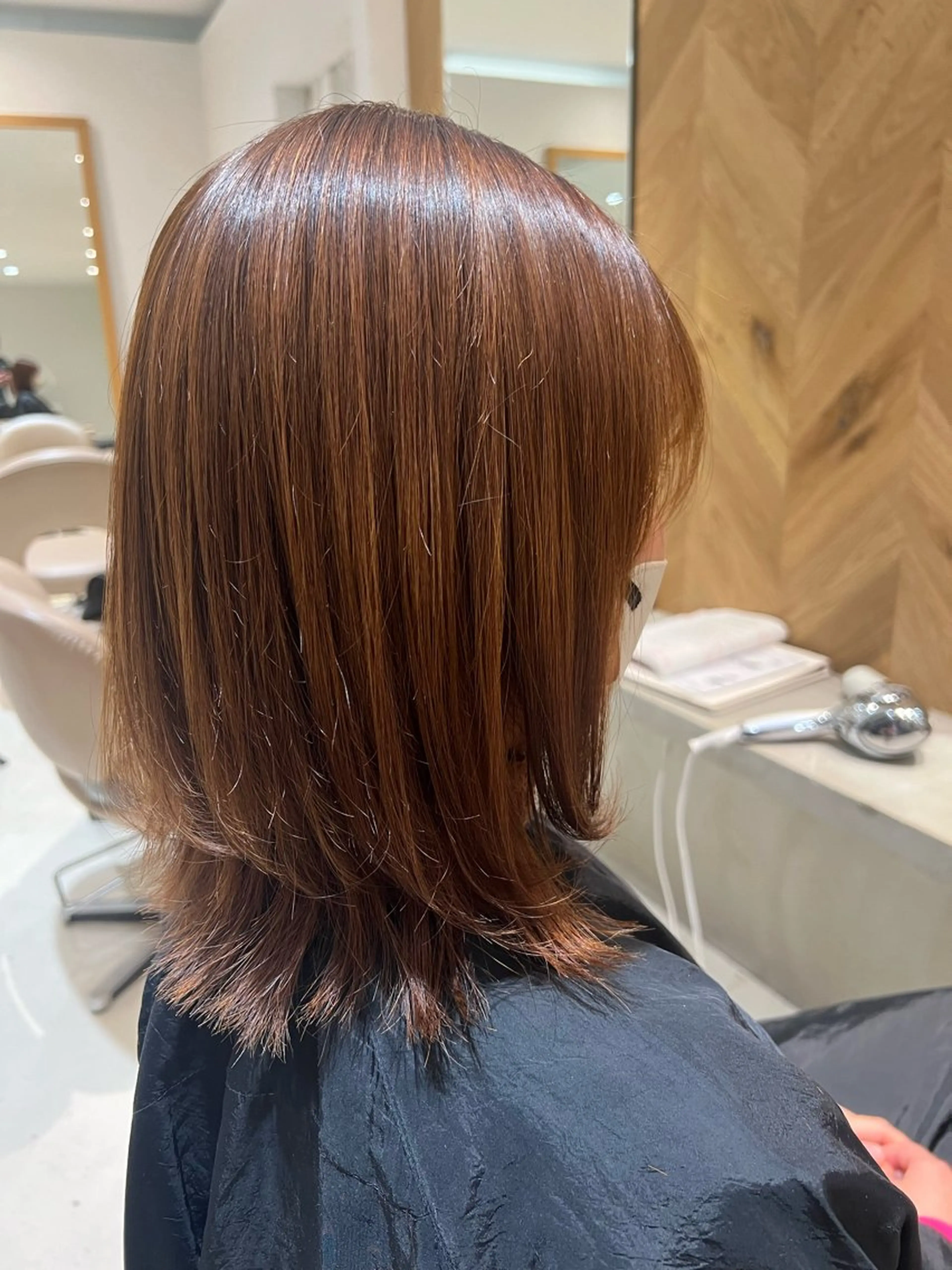 ミディアム 縮毛矯正 kingdom青山店 小宮愛理のヘアスタイル