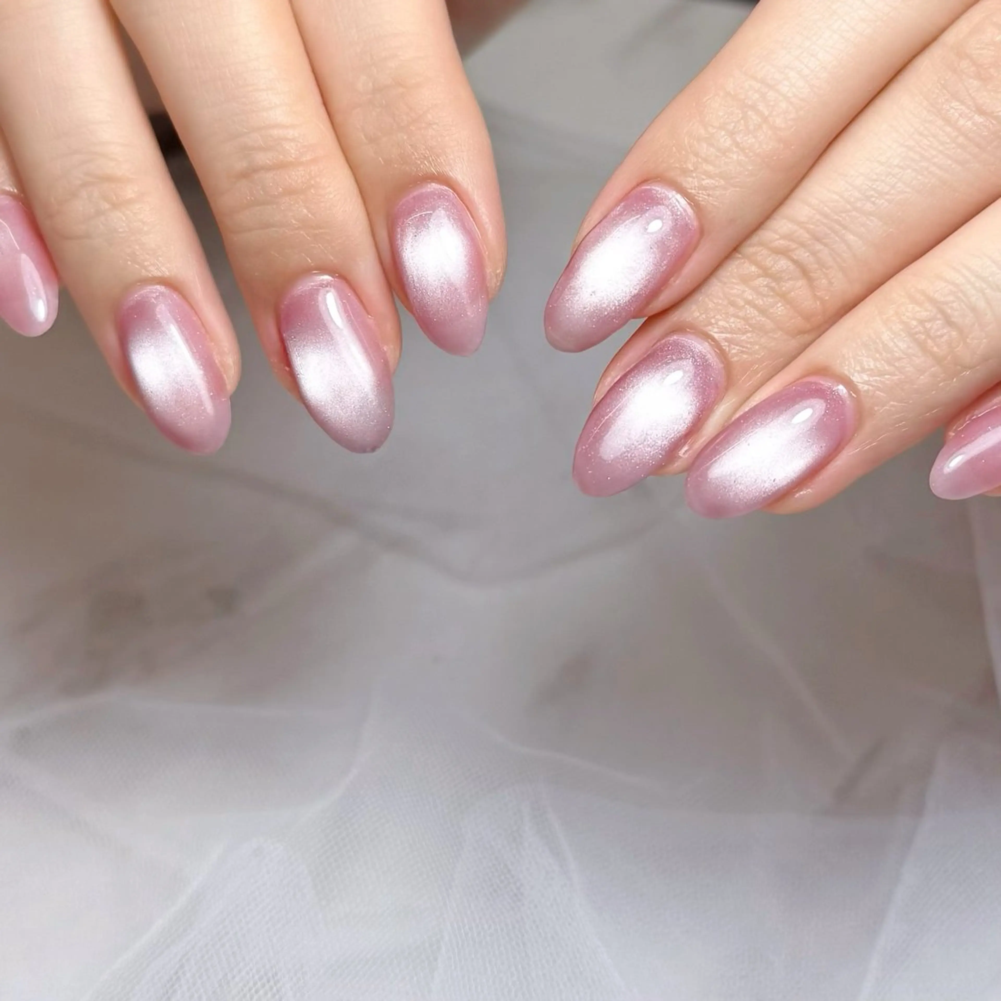 【自爪】ちゅるキラ✨マグネット・フラッシュ🪄︎︎初めての方、オフィスネイルにも◎オフケア込みの写真