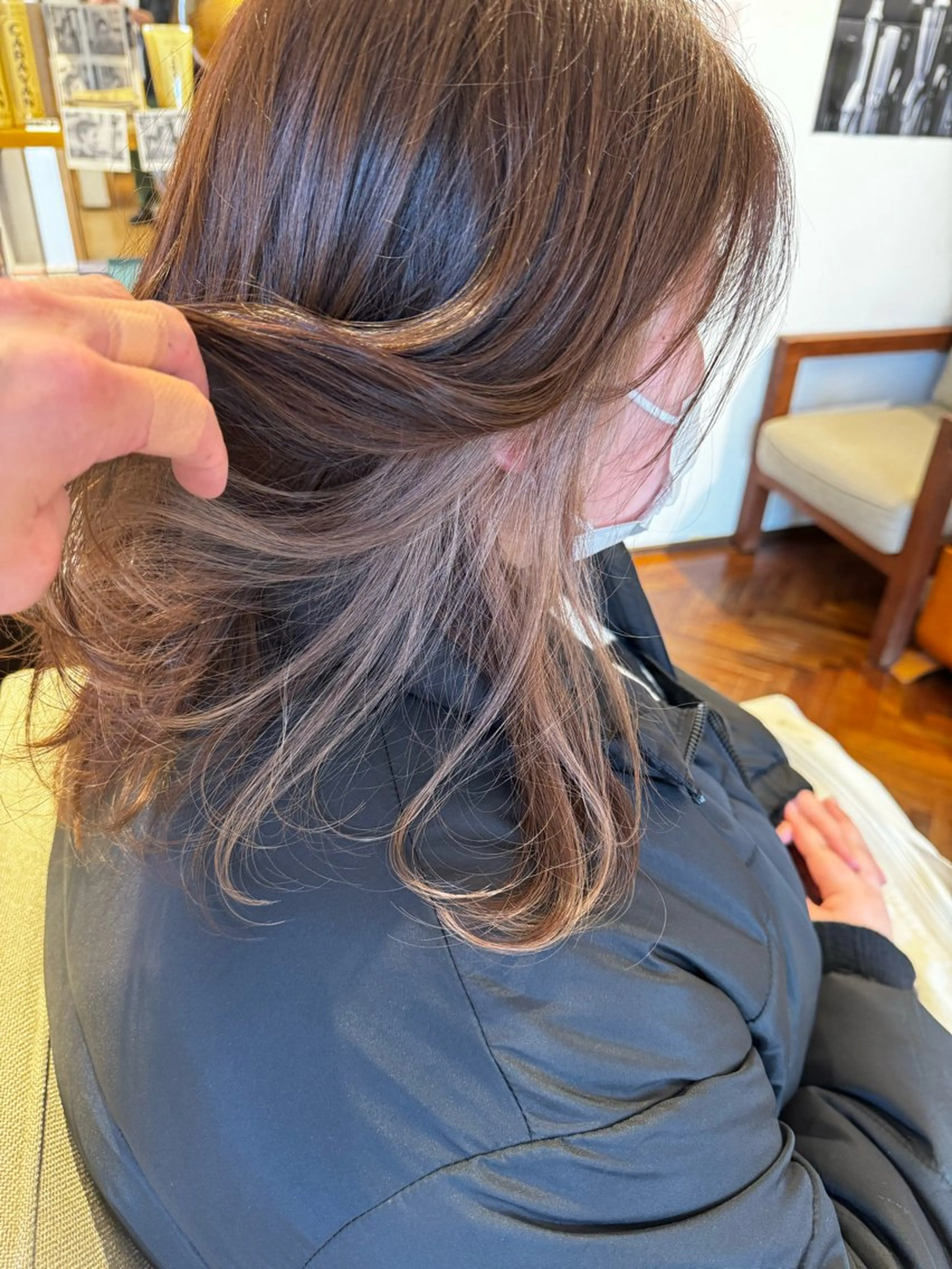 ミディアム カラー ヘアカラー 吉田 新平のヘアスタイル