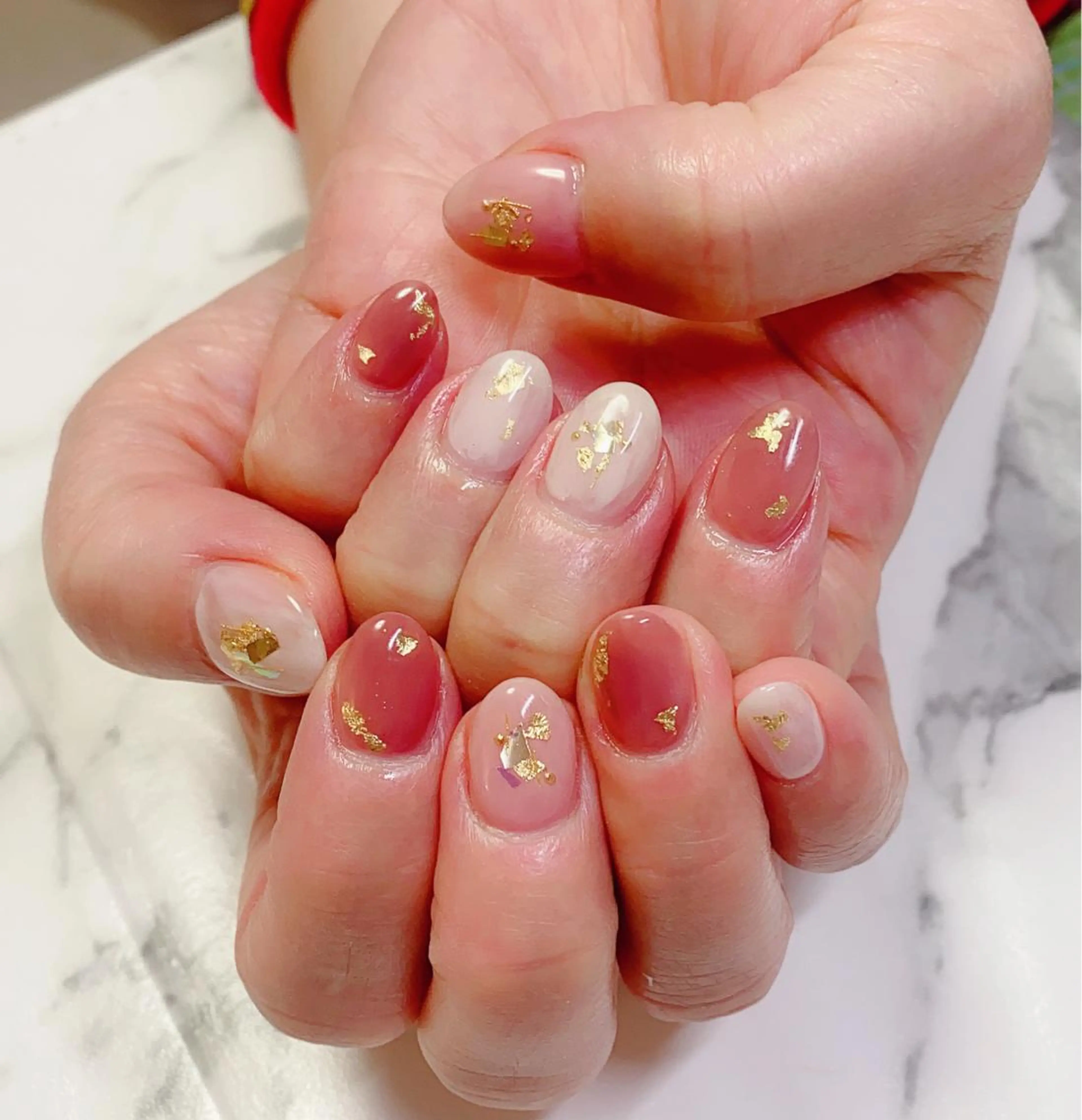 ロング カラー ネイル アートネイル Q Free nailsのネイルデザイン