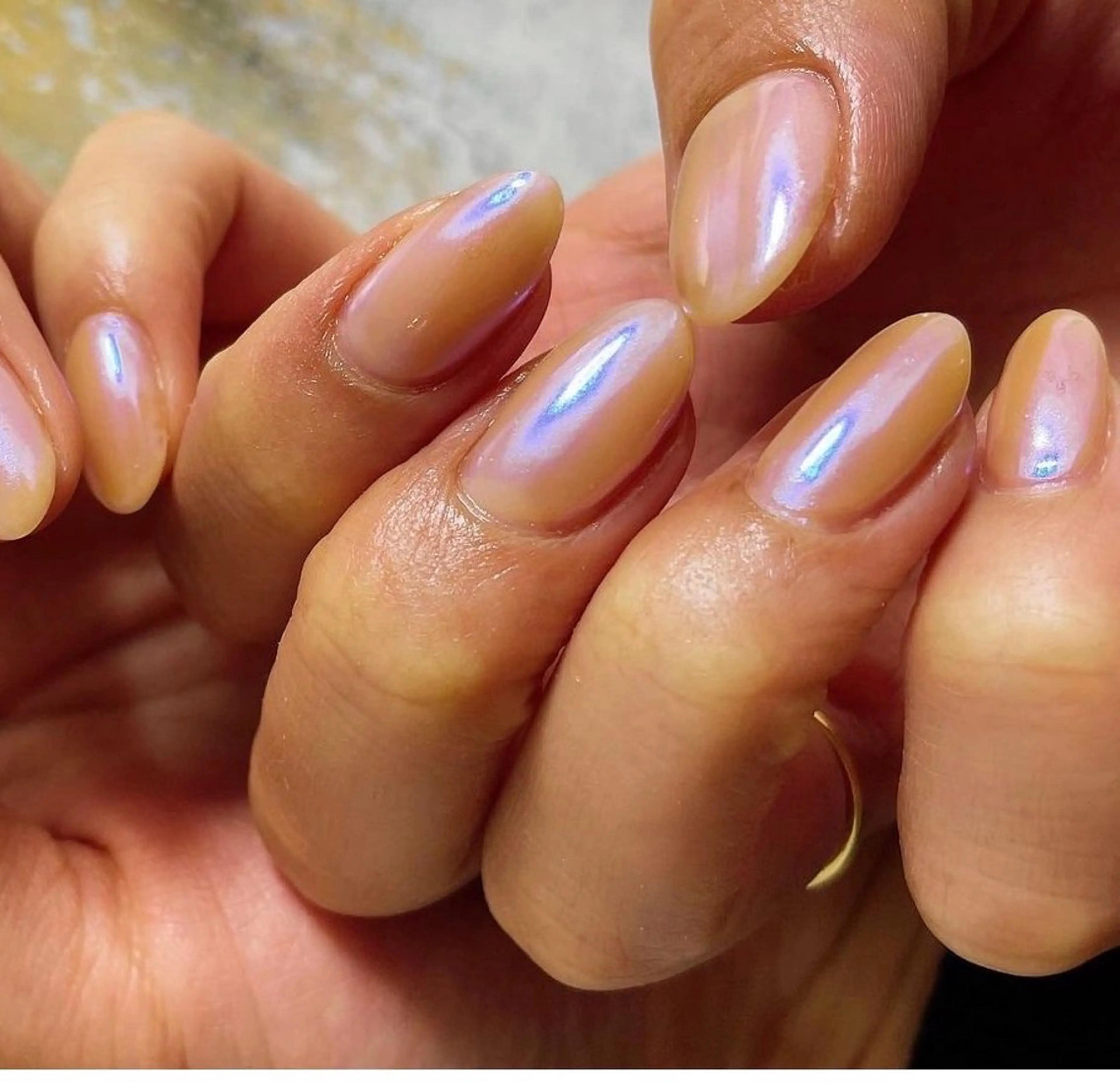 ネイル オーロラネイル ハンドネイル kiki nail たまプラーザのネイルデザイン