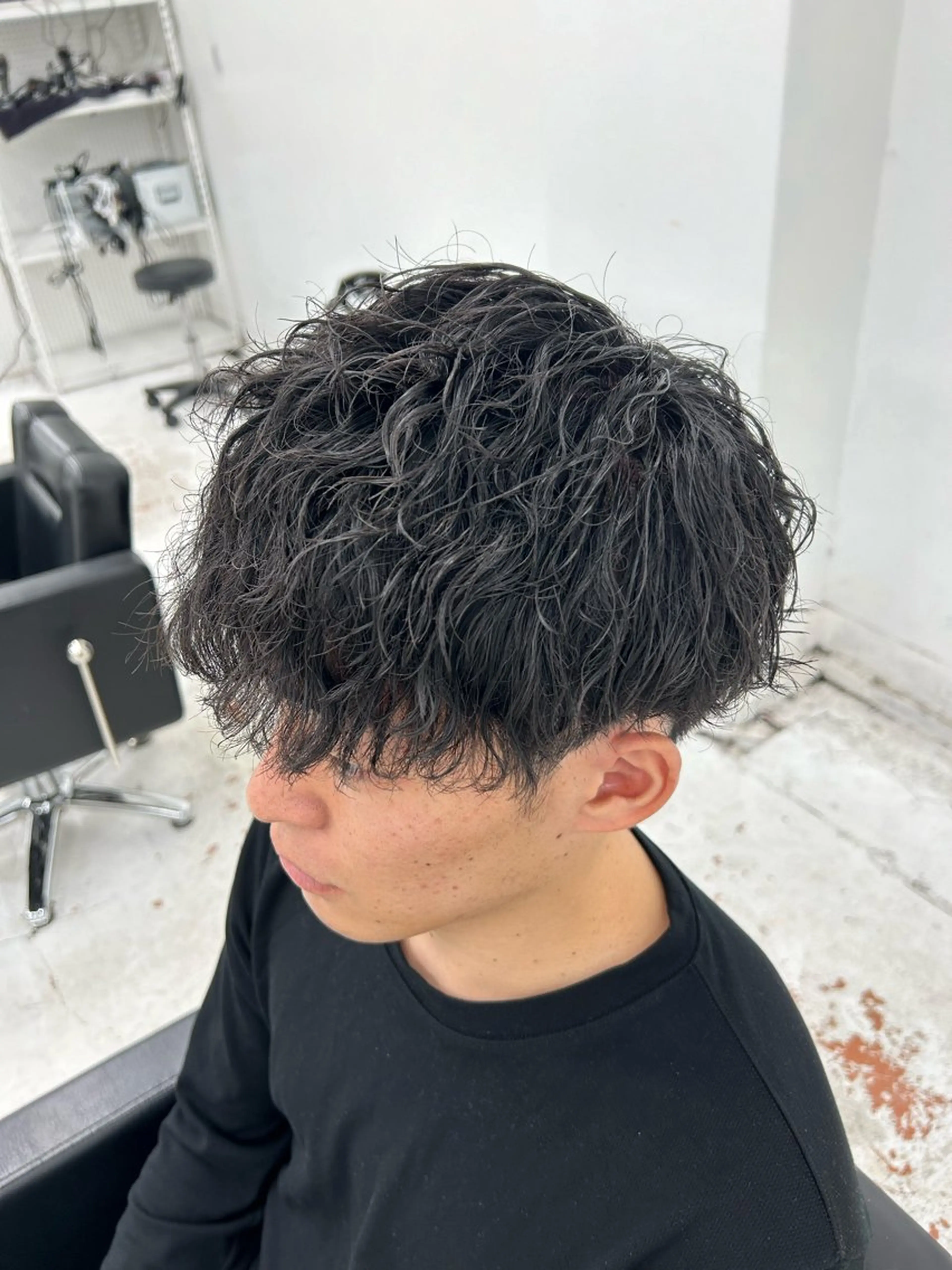 パーマ メンズ カット パーマ 【メンズパーマ特化】 🍏網中勇喜のヘアスタイル