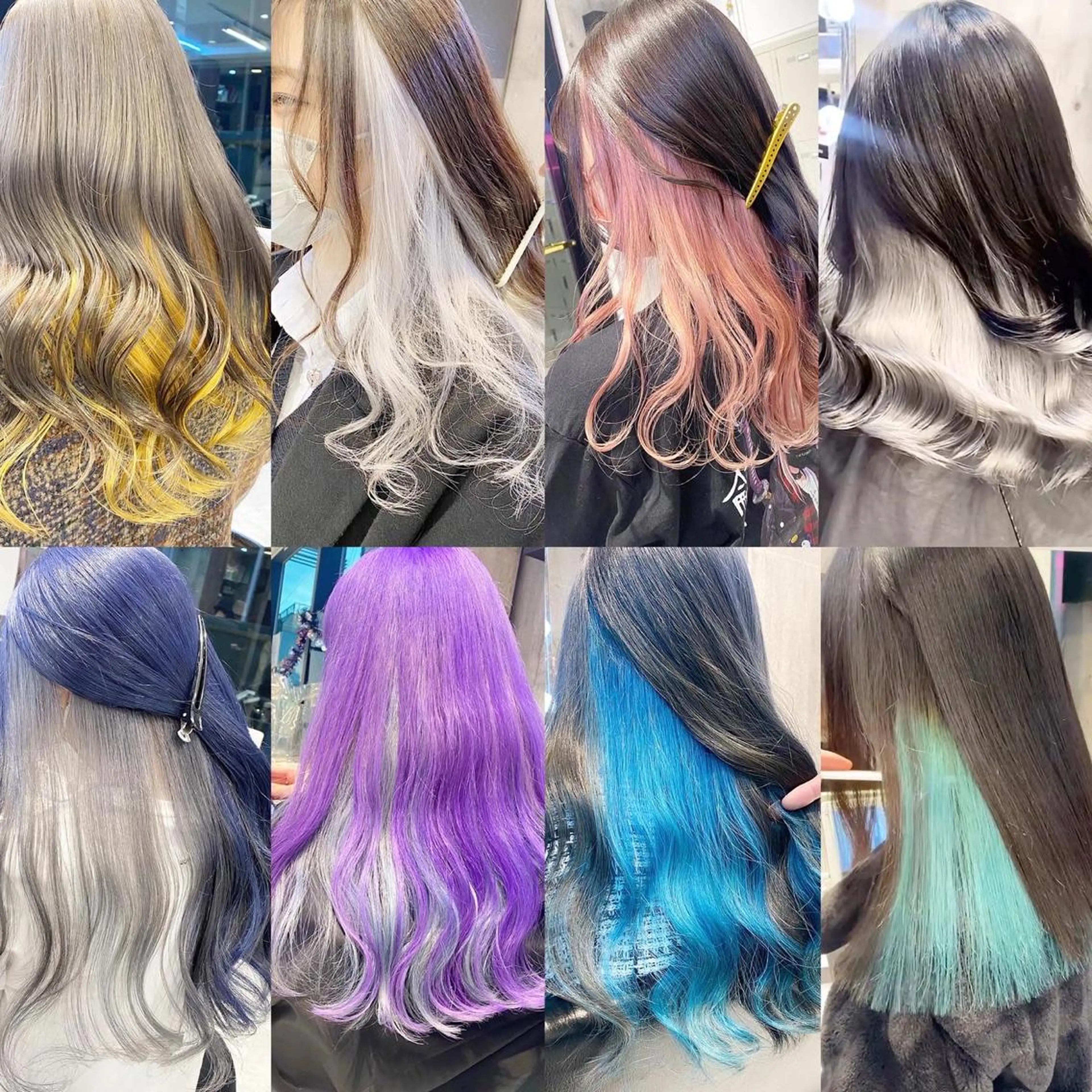 セミロング カラー メンズ アイブロウ JuNブリーチに 縮毛矯正するプロのヘアスタイル