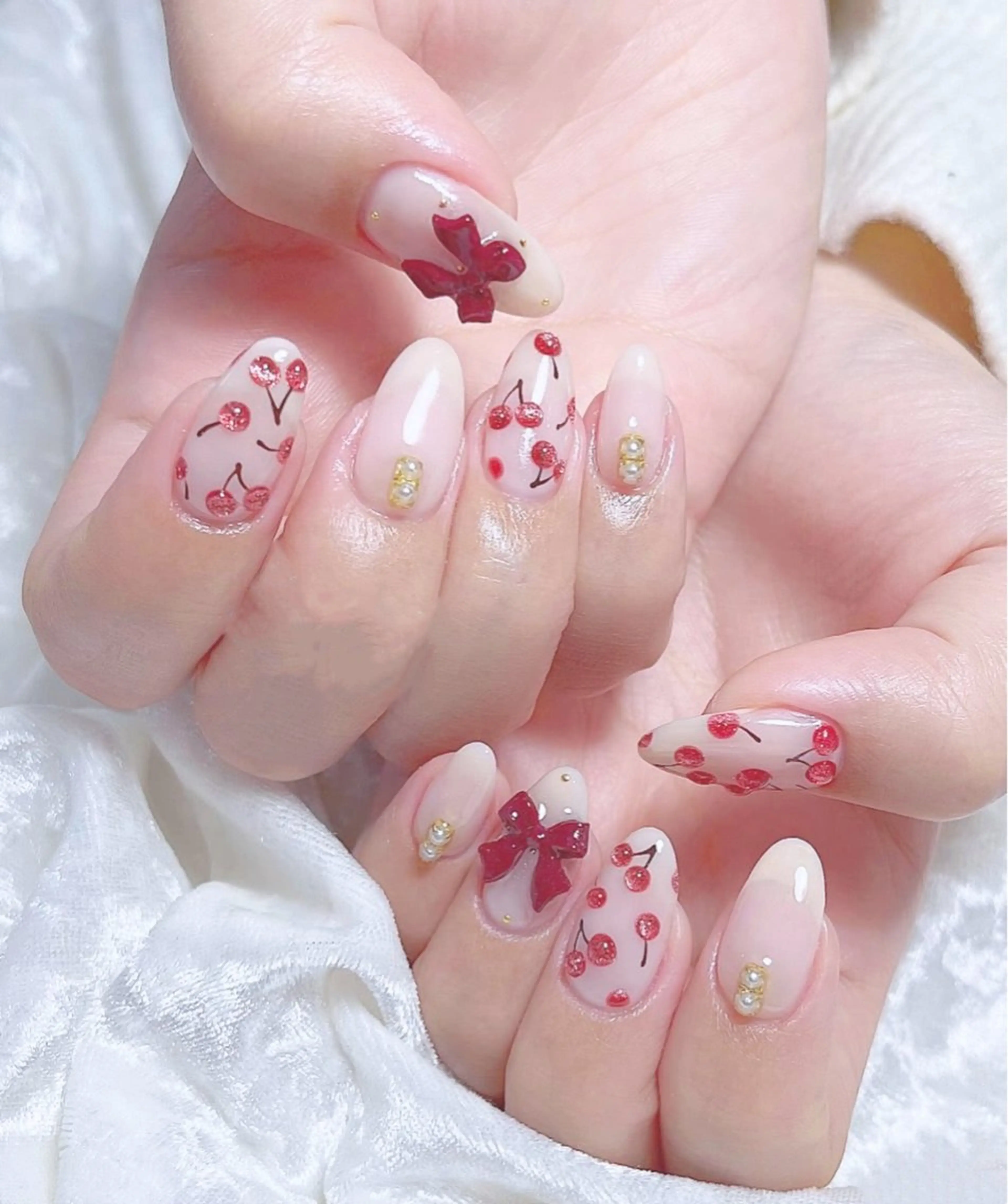 ネイル オーロラネイル フットネイル フレンチネイル ジェルネイル ガーリー ハンドネイル ╹◡╹Mimoミモ Eye&Nailのマツエク・マツパデザイン