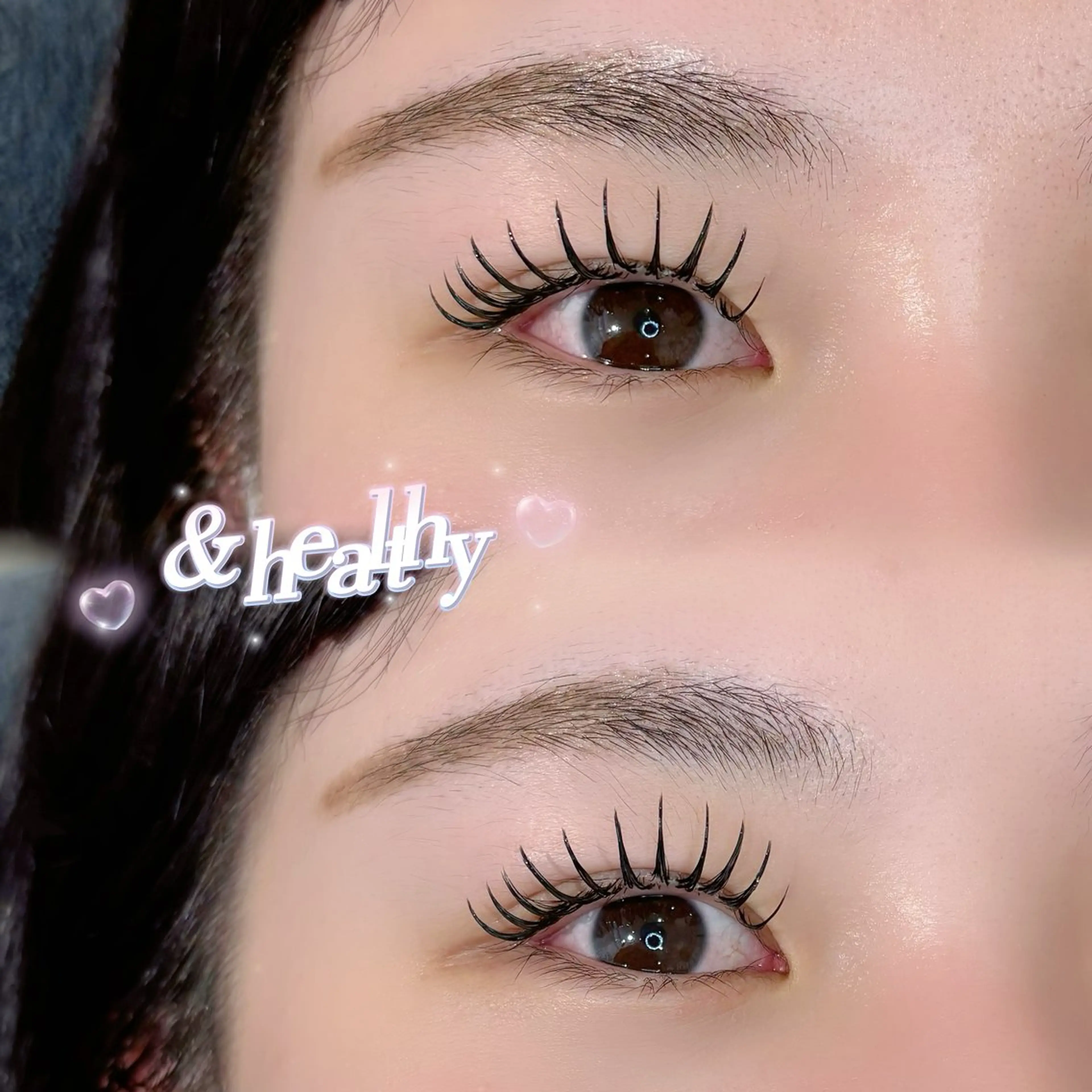 【＆ヘルシー🧚🏻‍♀️￥7500】フラットラッシュ120本✖️まつ毛パーマ🌠の写真