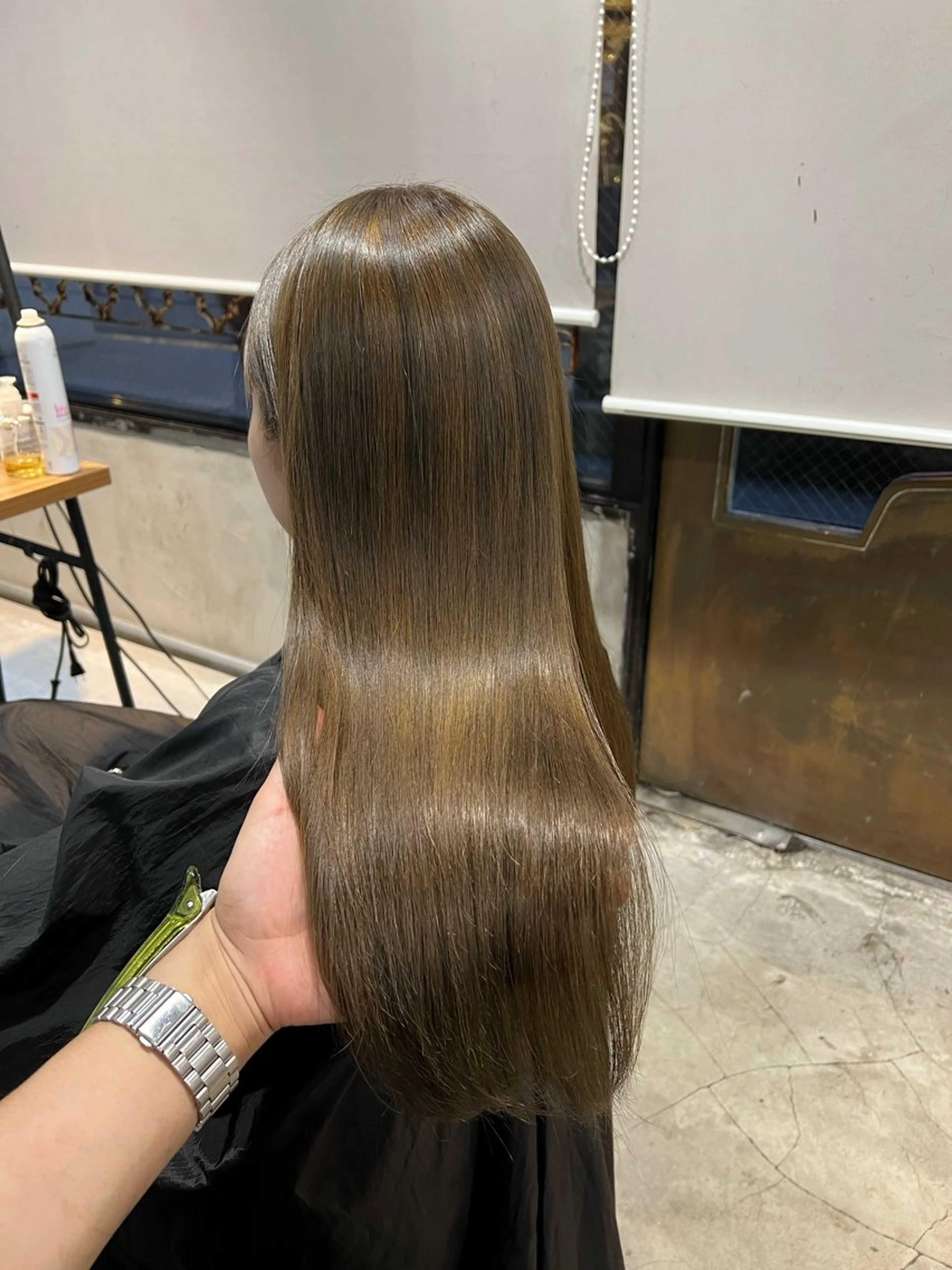 ロング カラー カット ヘアカラー トリートメント 赤みゼロ/透明感 カラー🌿KANTAのヘアスタイル