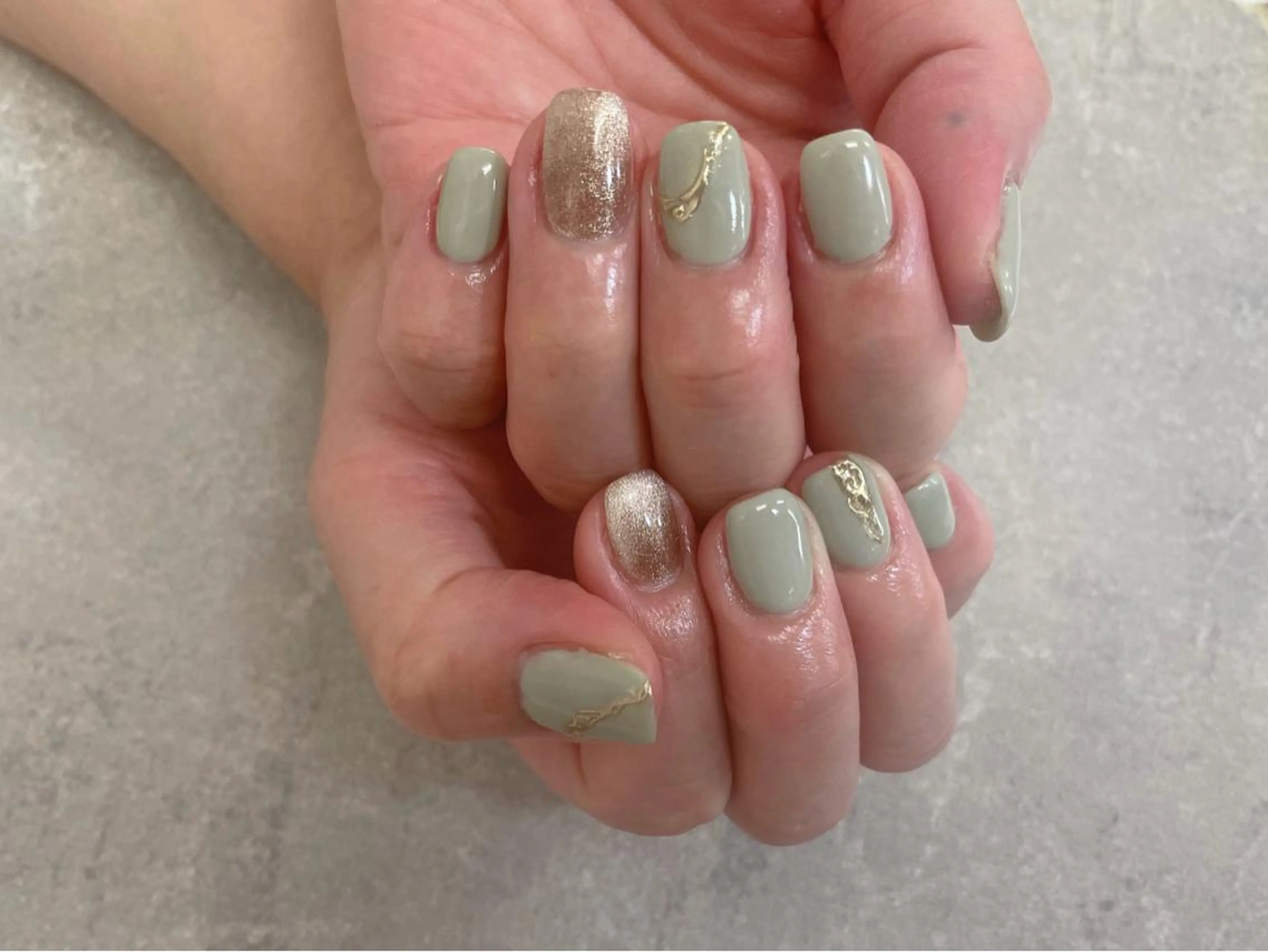 ネイル ニュアンスネイル ハンドネイル foglia❁﻿. ⌇﻿imamuraのネイルデザイン