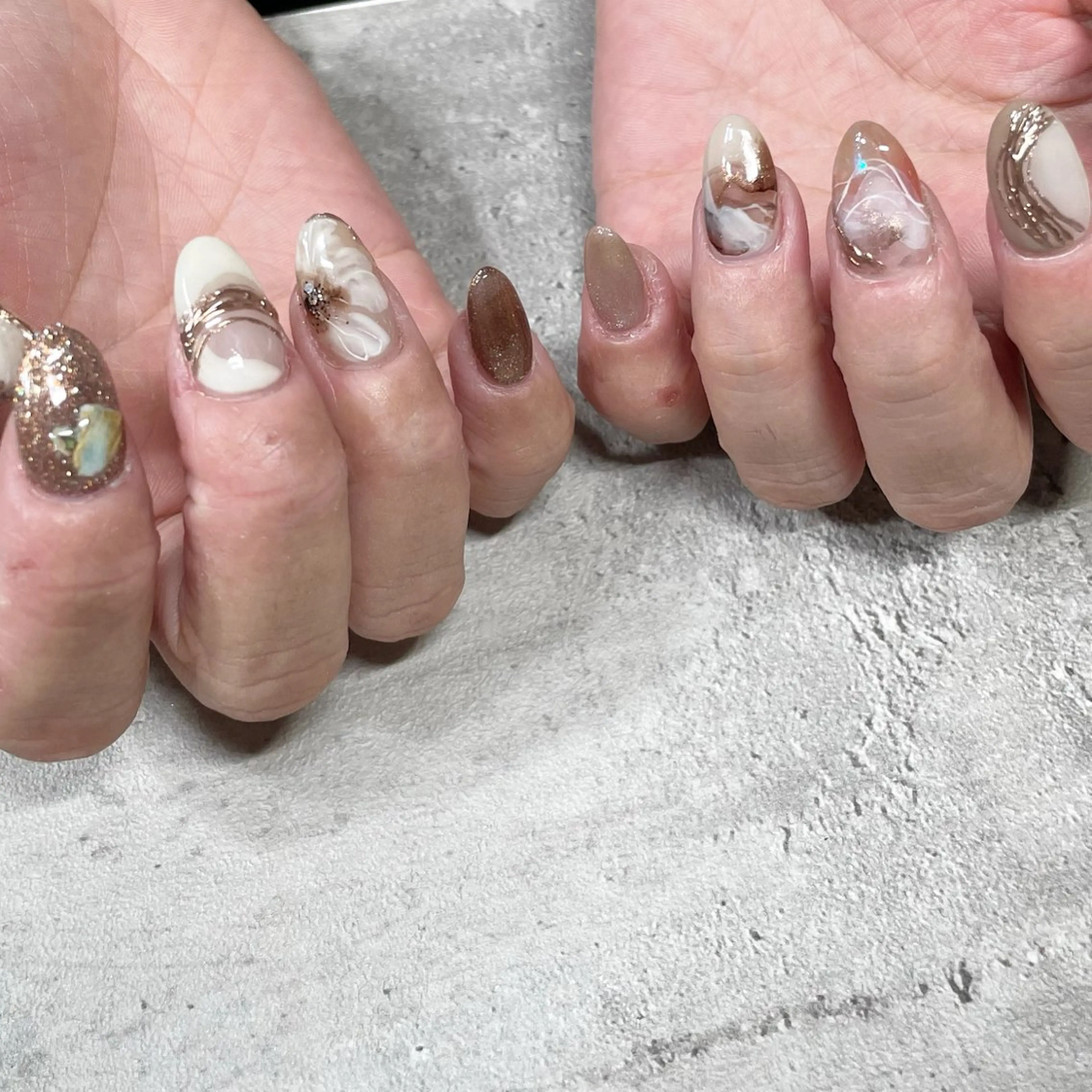 ネイル ジェルネイル 東 千夏のネイルデザイン