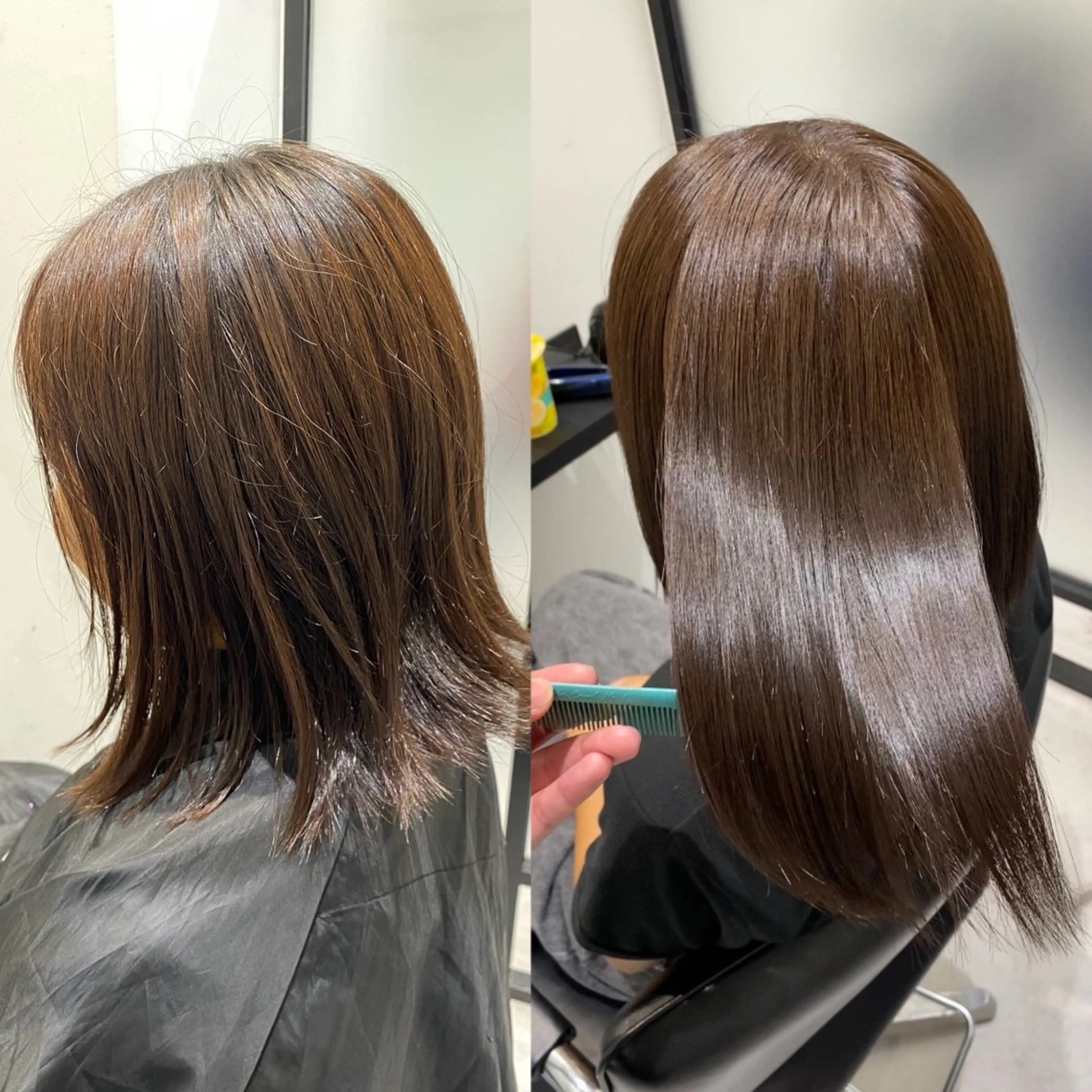 ミディアム カラー ヘアアレンジ カット ヘアカラー トリートメント 絹髪質感TR💫 レイヤーカット/熊澤のヘアスタイル