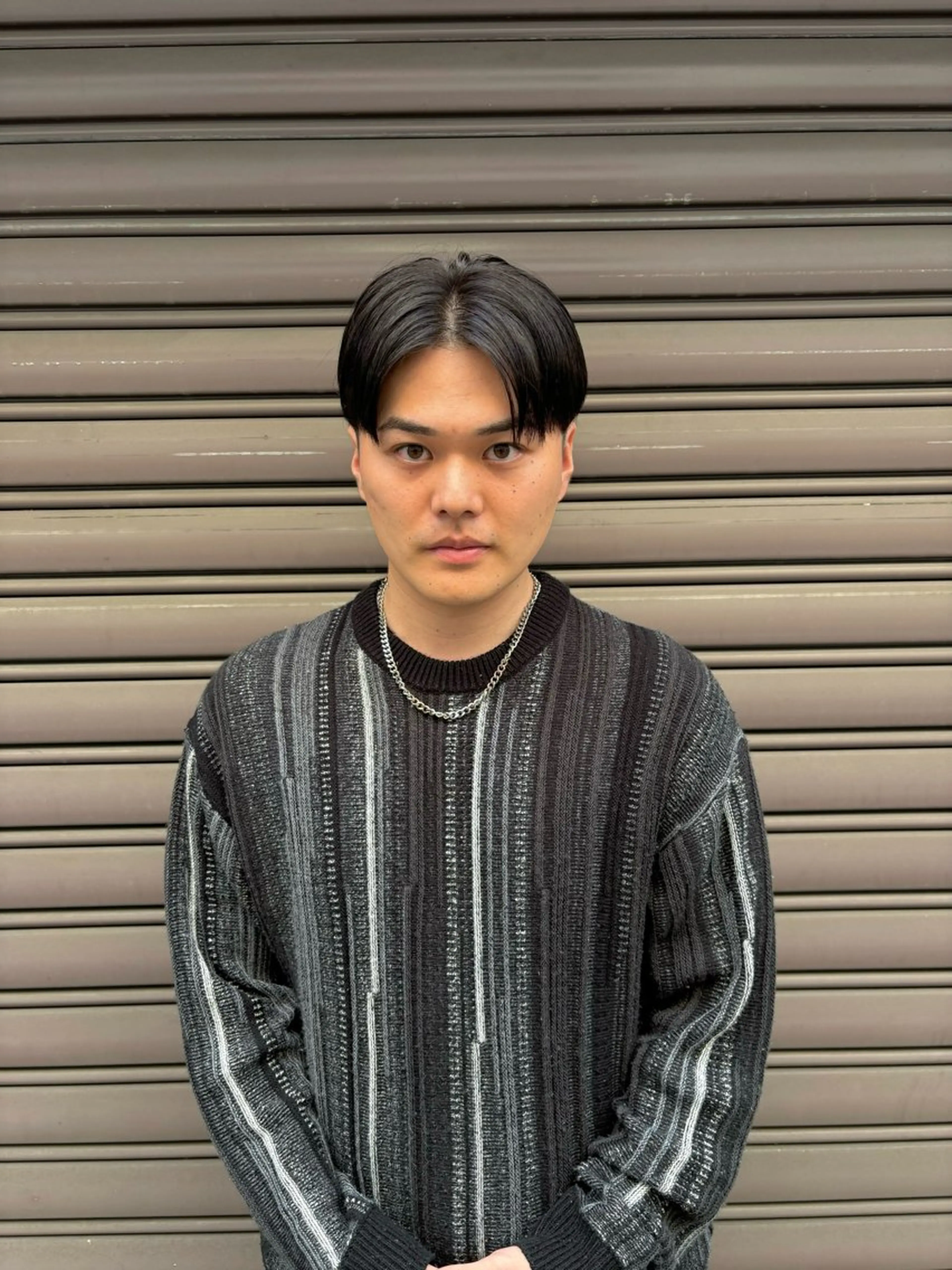 メンズ センターパート カット 【メンズショート 特化】村斎 伶次のヘアスタイル