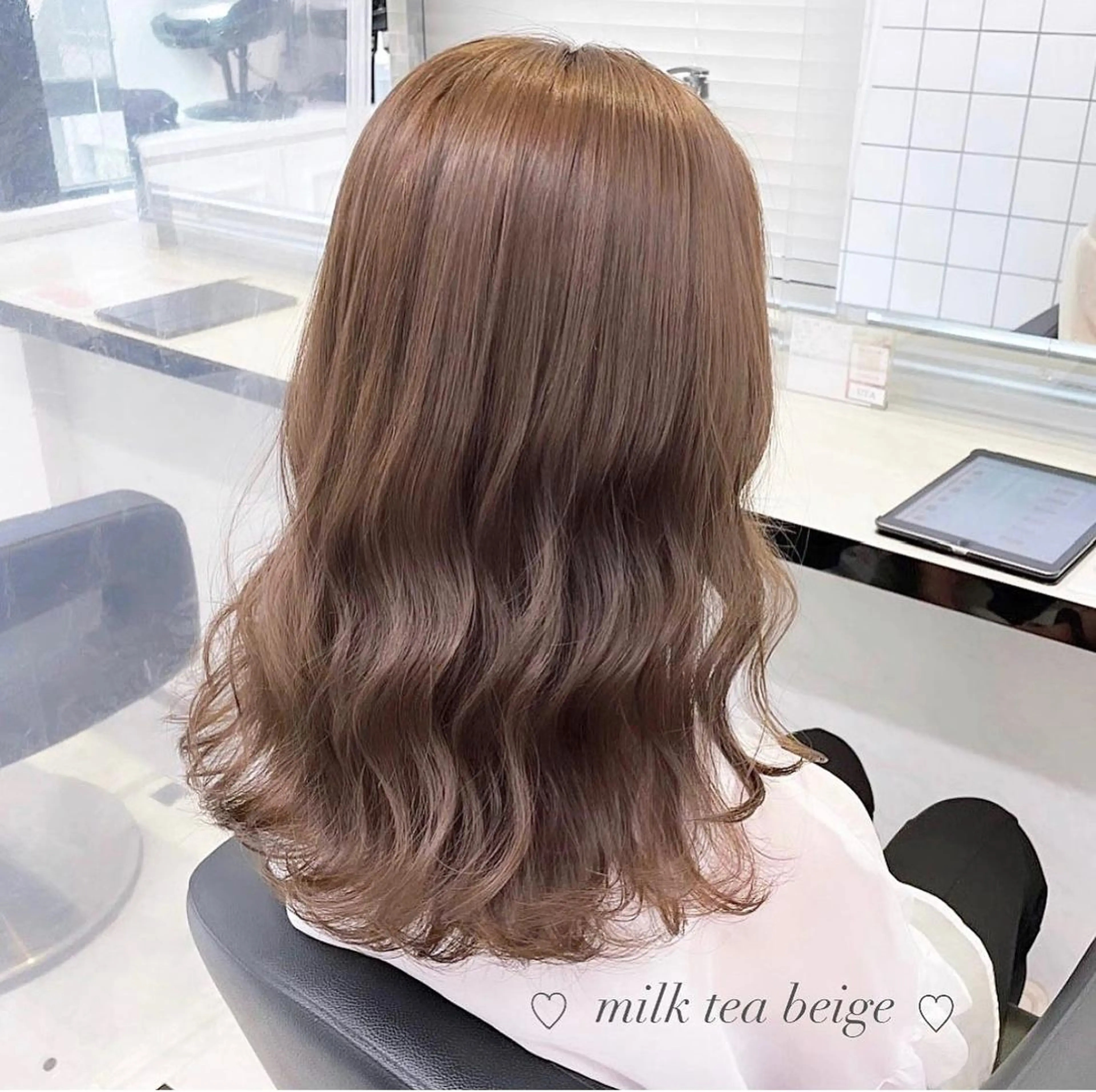 カラー RIKO👼🏻💓 韓国ガーリーのヘアスタイル